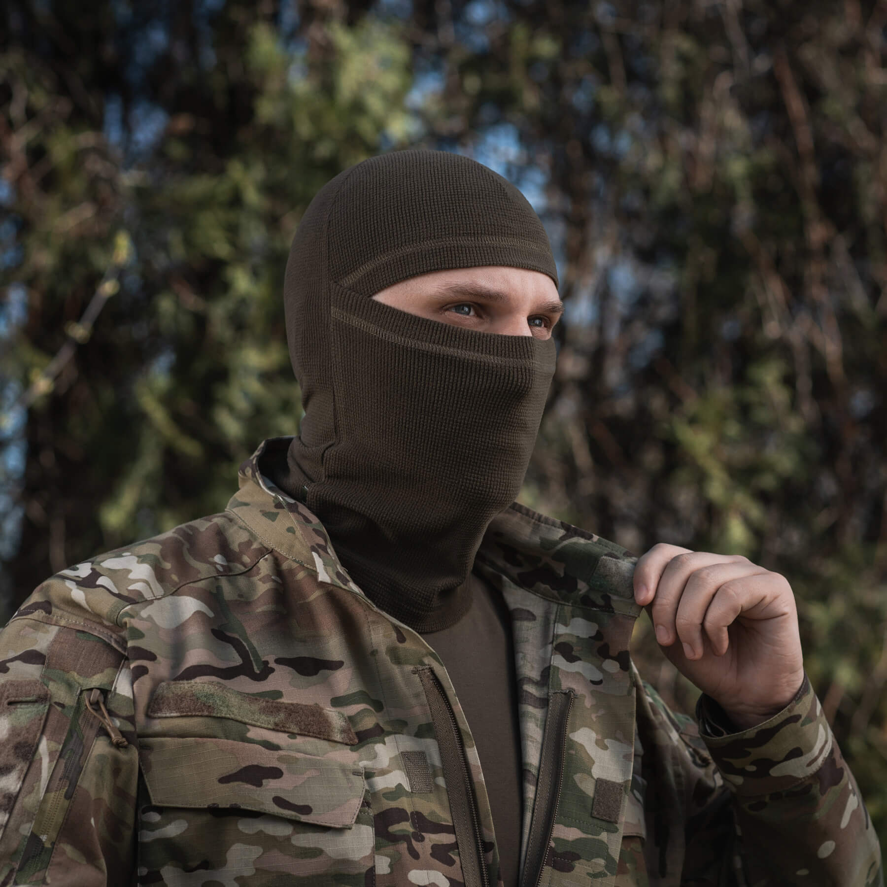 M-Tac балаклава-ниндзя Basic микрофлис рип-стоп Dark Olive — 14
