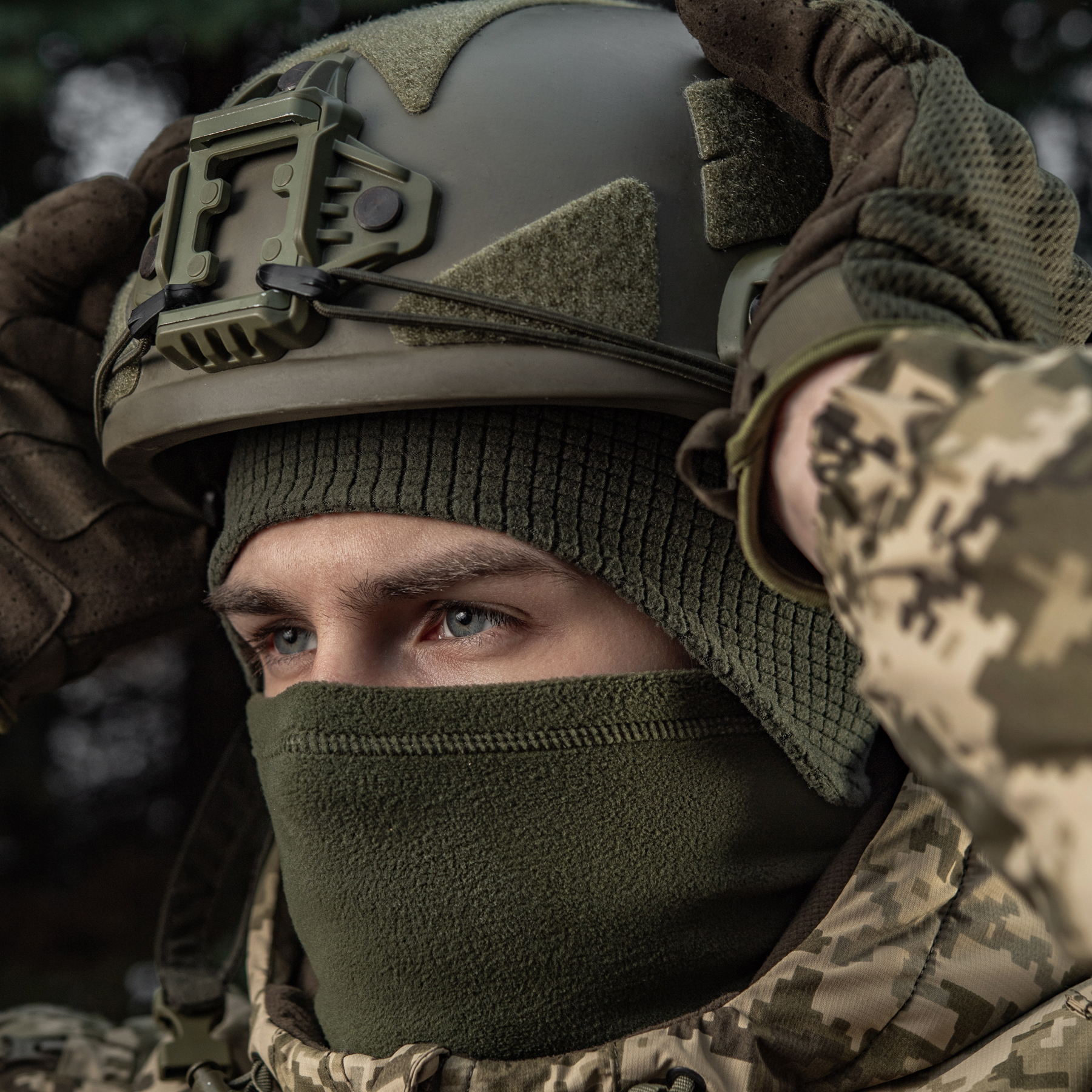 M-Tac шапка-подшлемник Gen.II флис рип-стоп Army Olive — 15