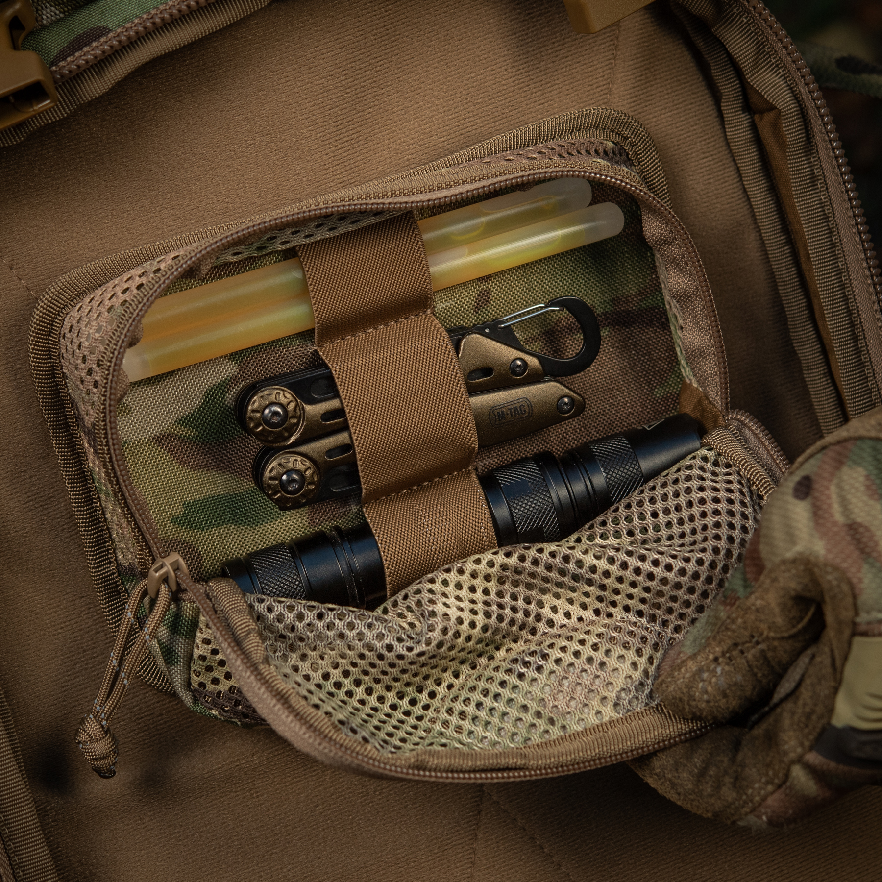 M-Tac вставка модульная карман на молнии Multicam — 10