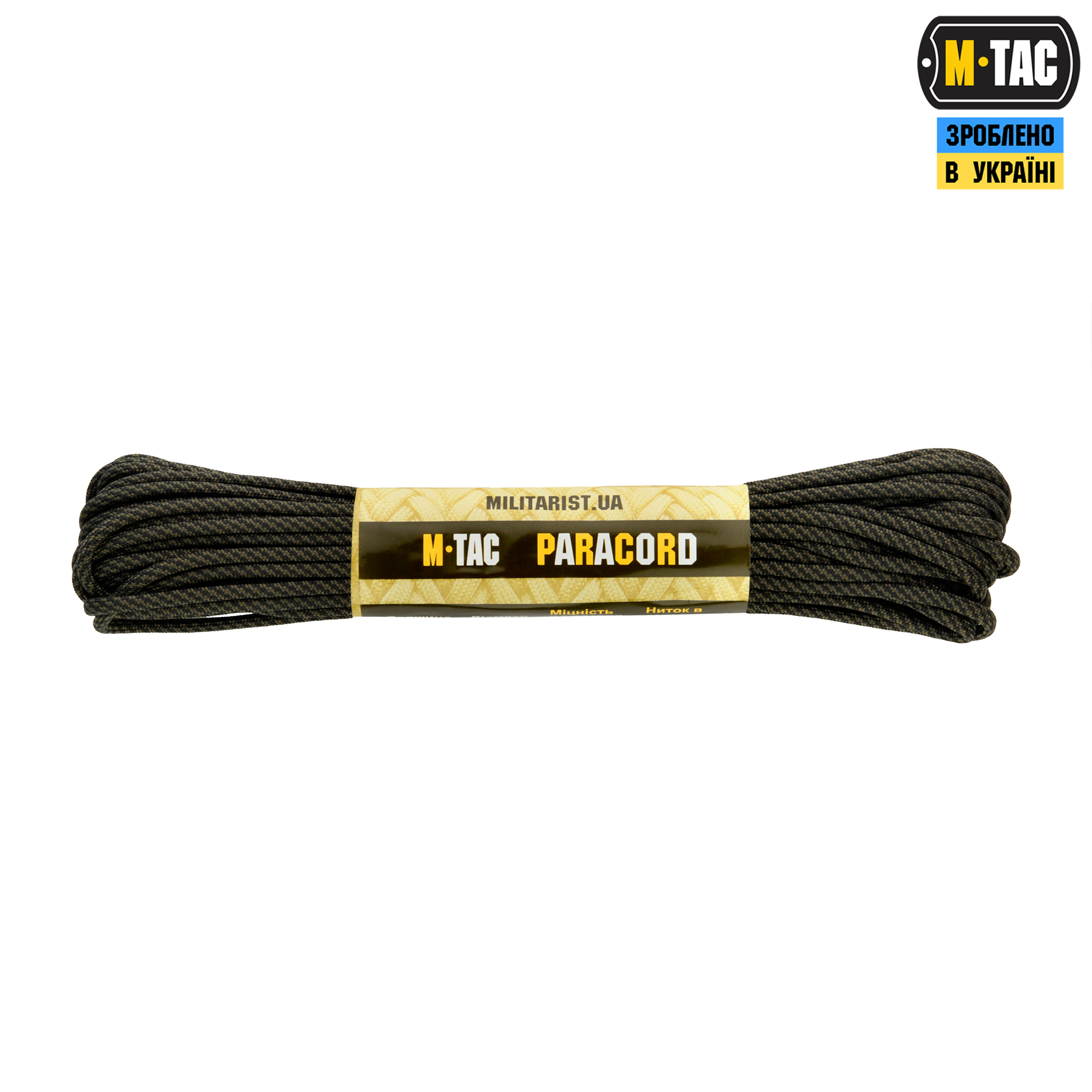 M-Tac паракорд 550 type III 15m Black/OD Stairs — 2