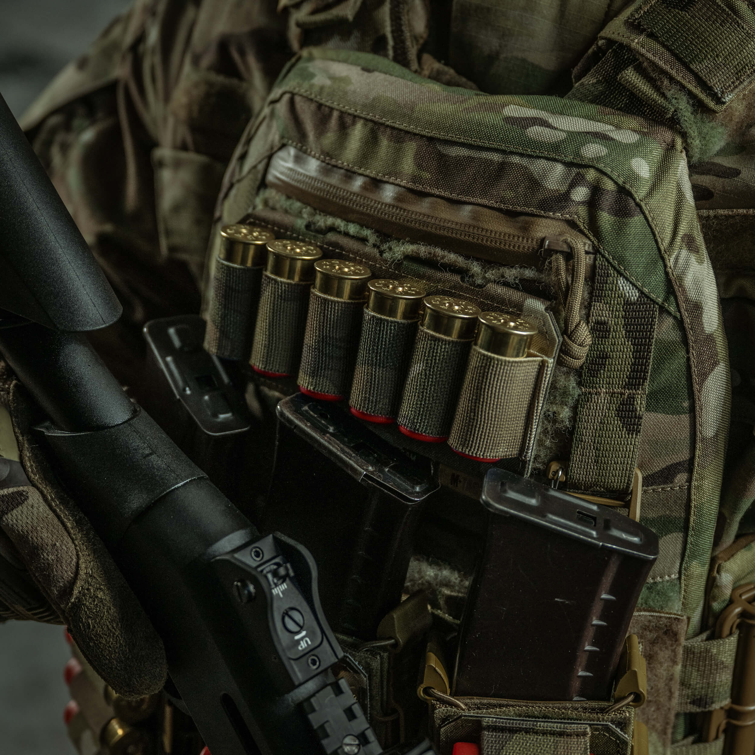 M-Tac подсумок для патронов 12 калибра горизонтальный Laser Cut Multicam — 15