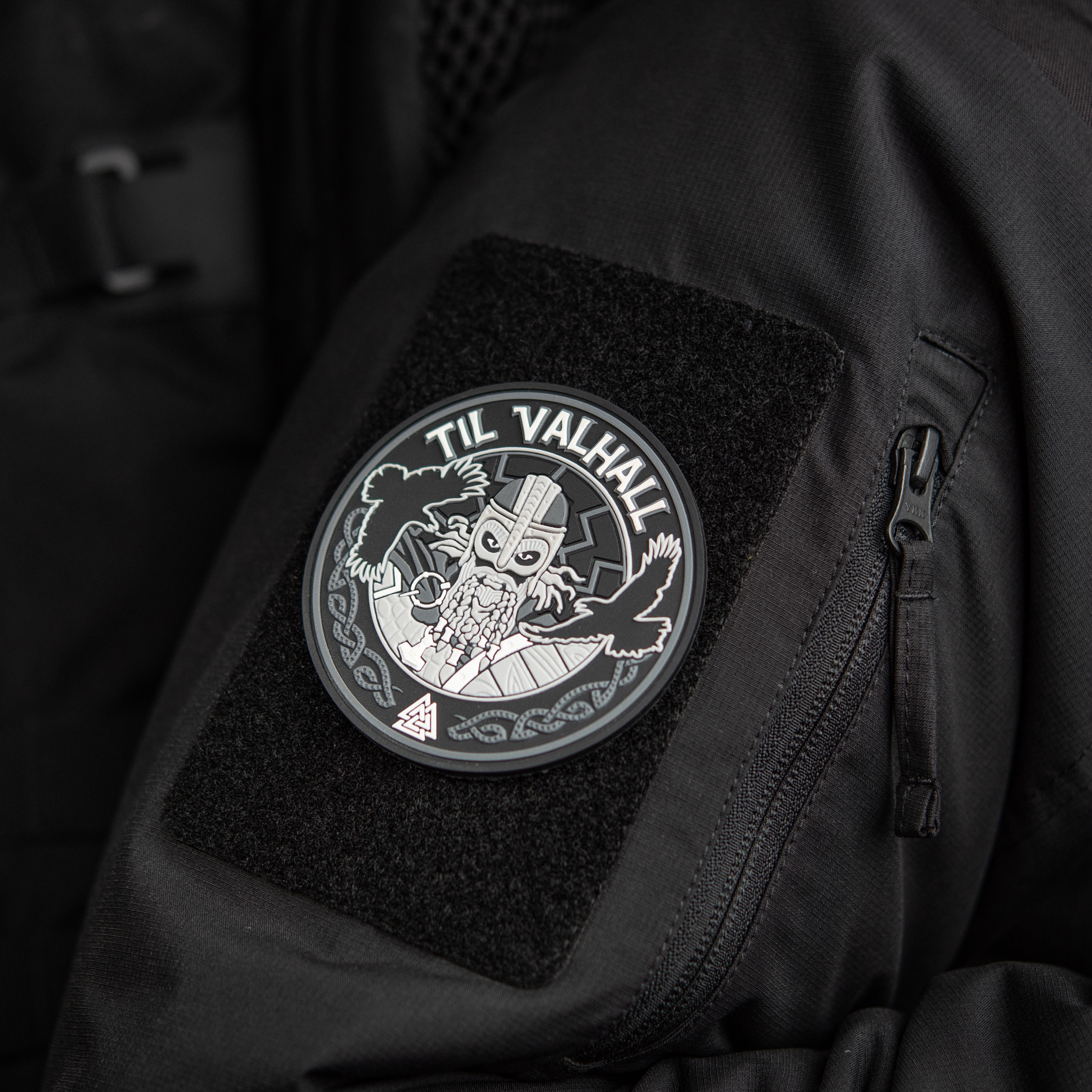 M-Tac нашивка Til Valhall PVC Grey/Black — 5