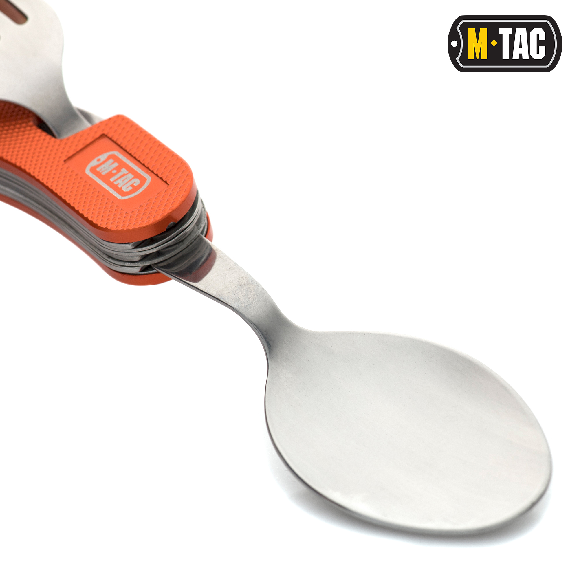 M-Tac столовый набор складной разъемный Orange/Steel — 4