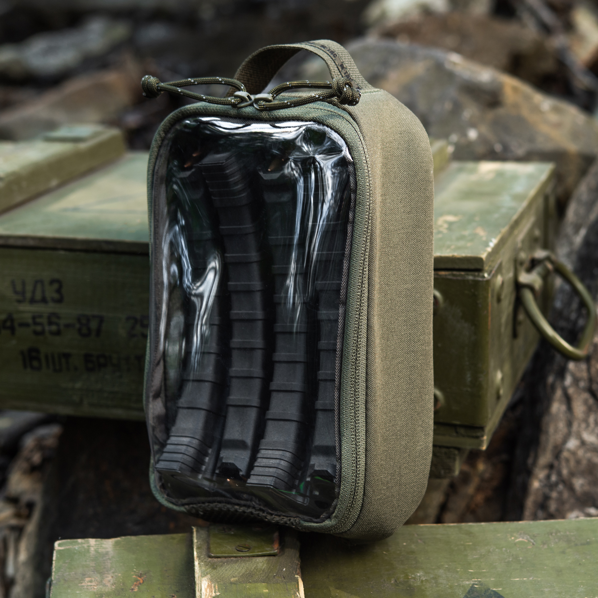 M-Tac органайзер утилитарный прозрачный Elite Small (22х14 см) Ranger Green — 7