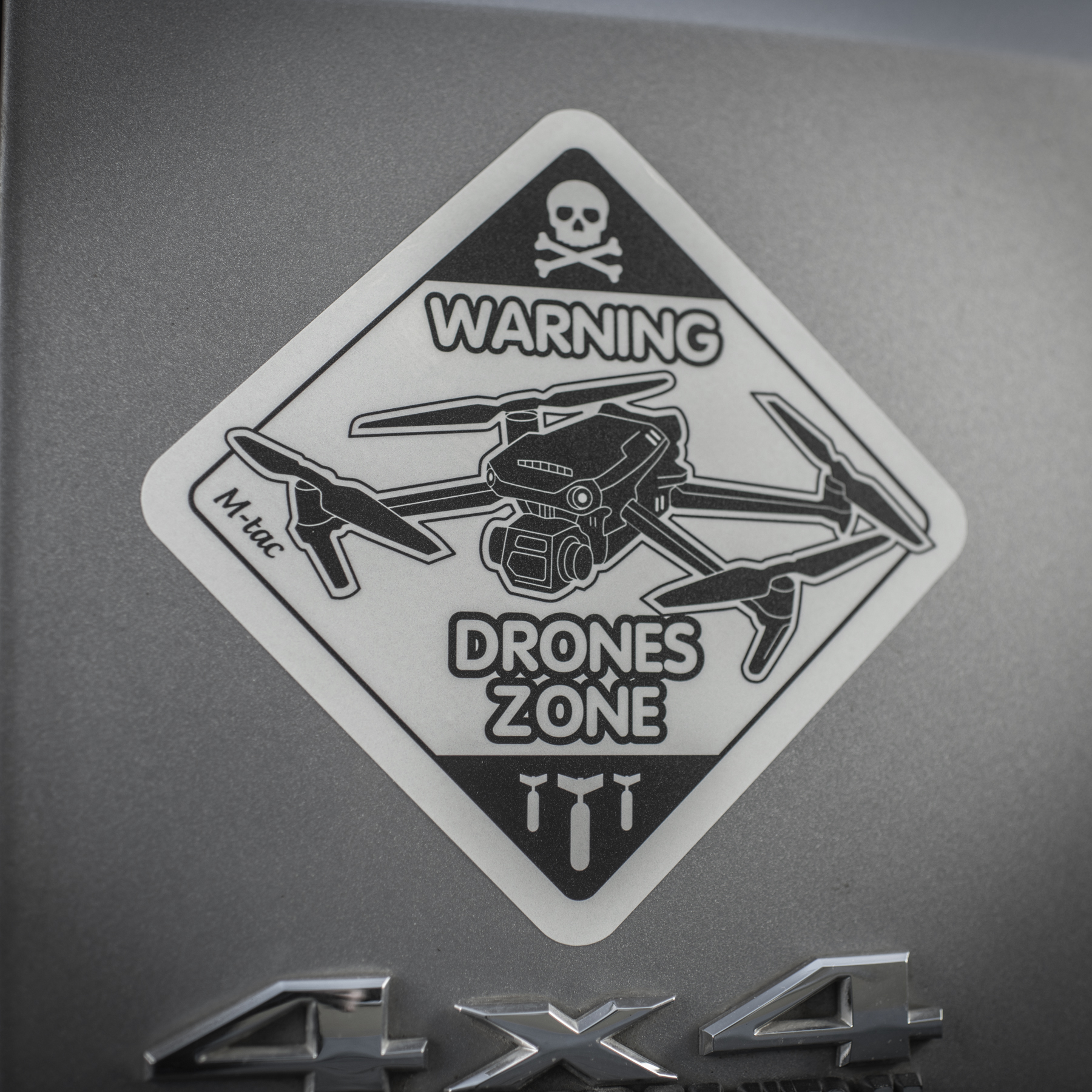 M-Tac наклейка Drones Zone светоотражающая Large Black — 8