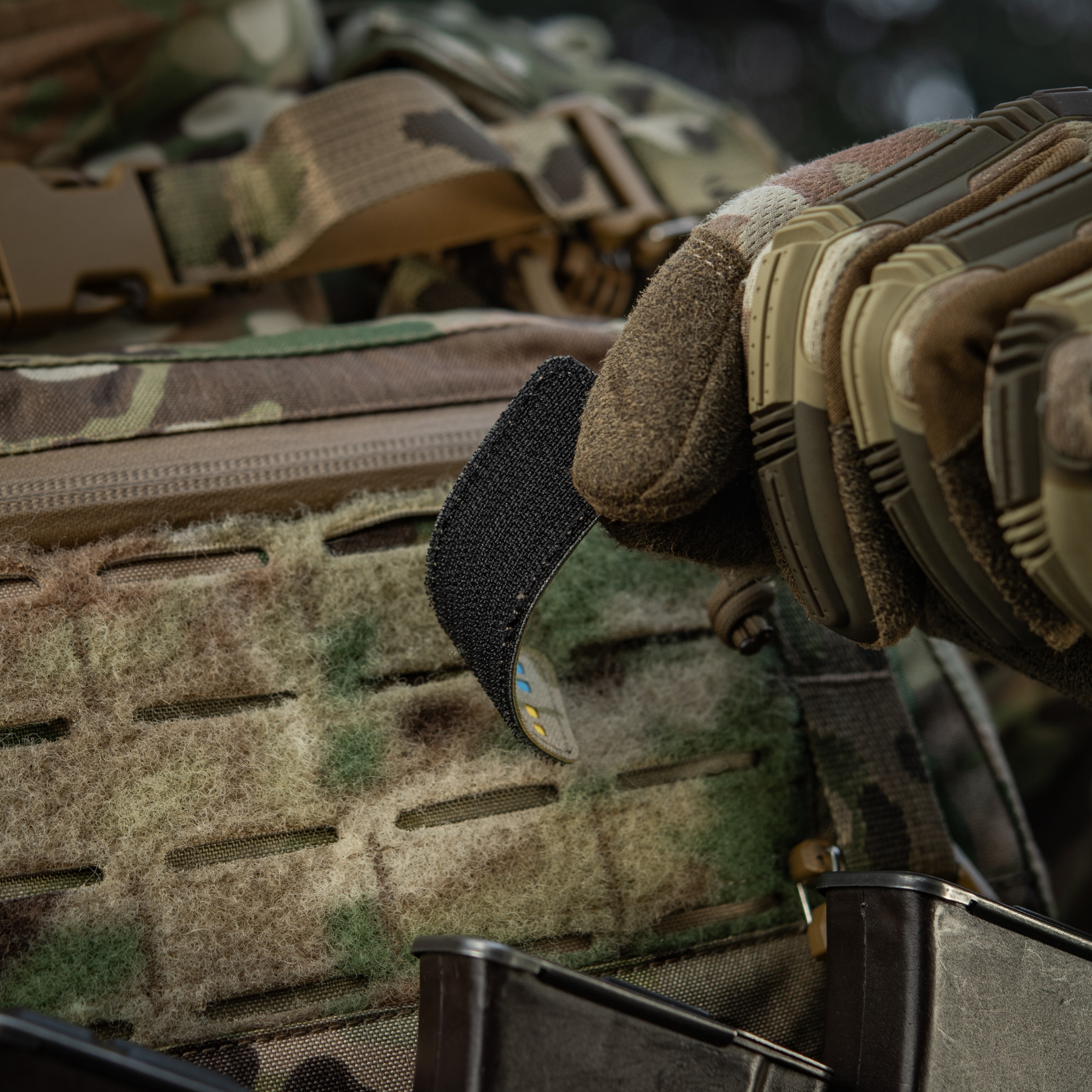 M-Tac нашивка флаг Украины 25х80 Laser Cut Multicam/Yellow/Blue/GID — 10