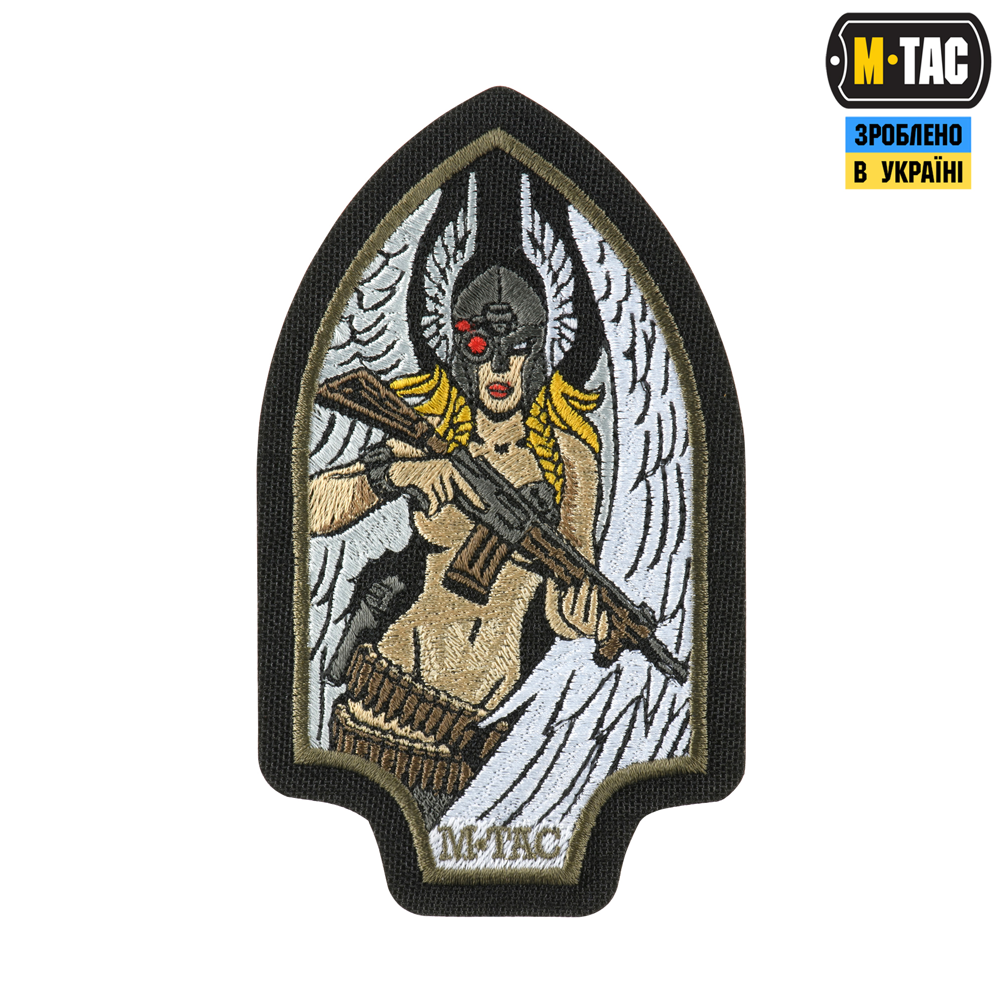 M-Tac нашивка Valkyrie (вышивка) Black/Ranger Green — 2