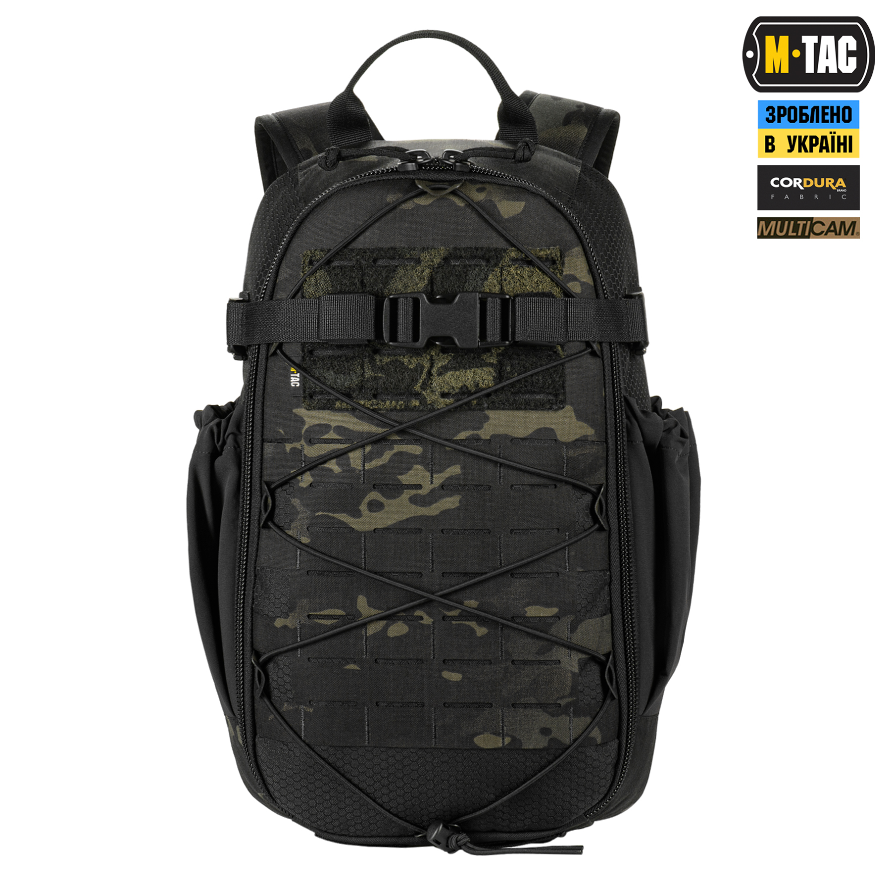 M-Tac рюкзак Sturm с эргономичными лямками Elite Multicam Black — 3