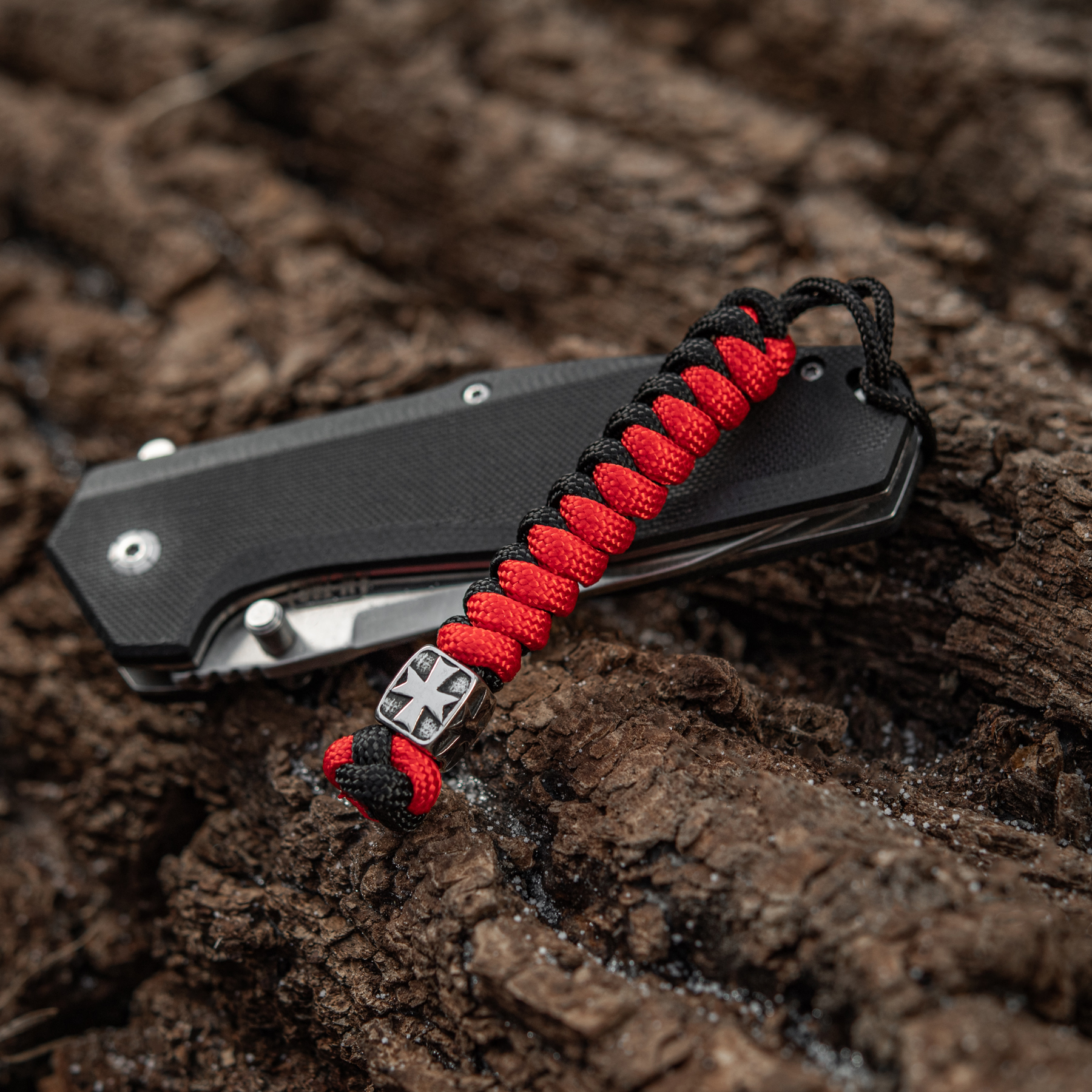 M-Tac темляк Viper Козацкий Крест Steel Black&Red — 11