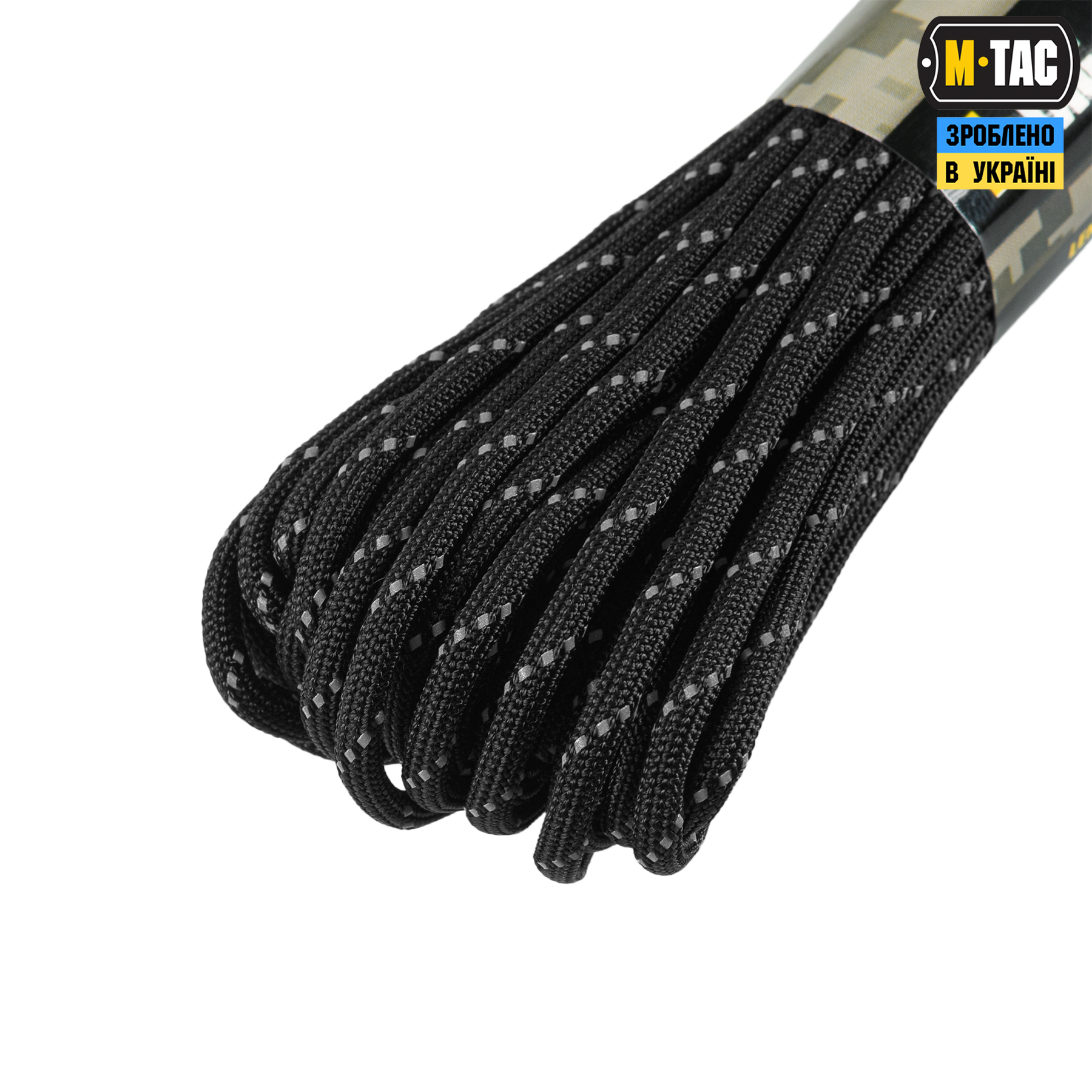 M-Tac паракорд 550 mil-spec 15m Black Reflective — 4