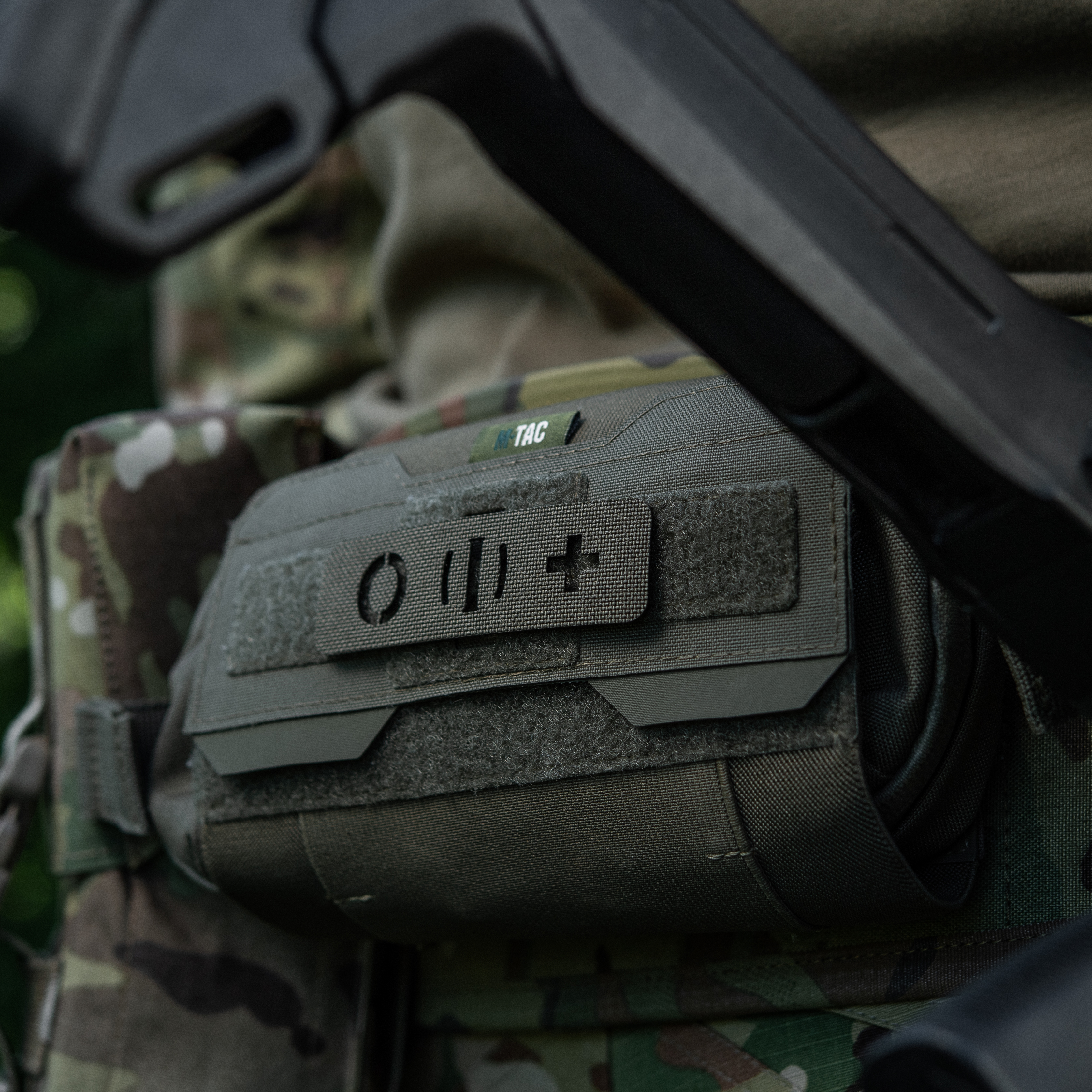 M-Tac нашивка группа крови O (I) + сквозная Laser Cut 25х80 Ranger Green — 6