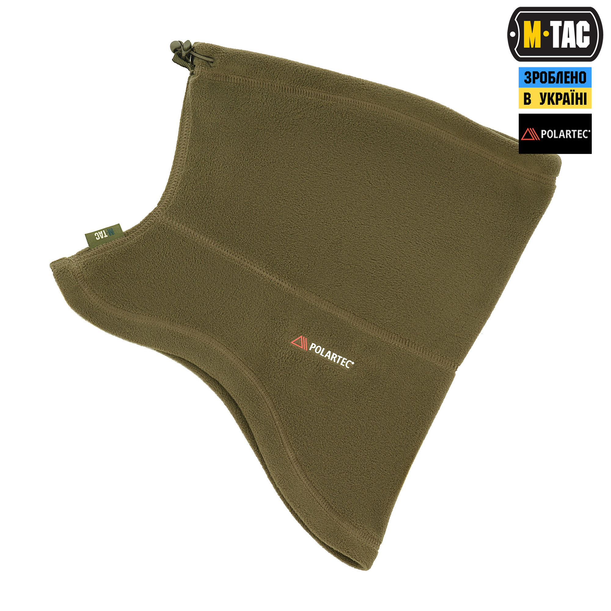 M-Tac шарф-труба анатомический с затяжкой Polartec Dark Olive — 4