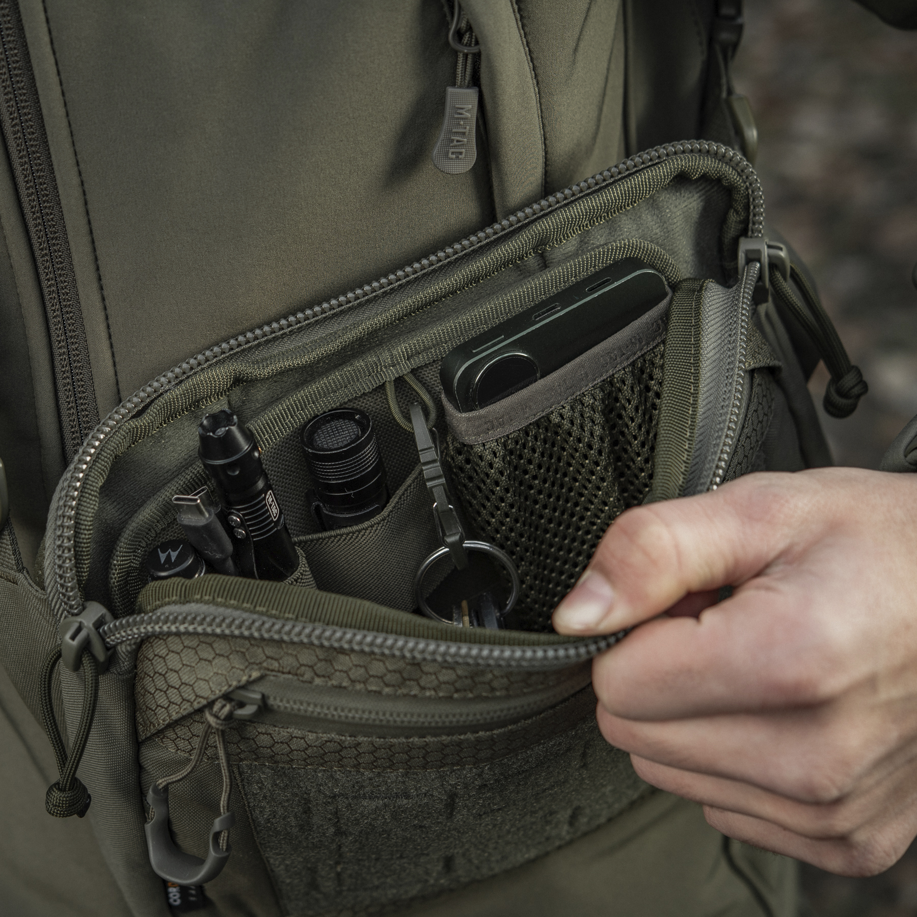 M-Tac сумка Admin Bag Elite с липучкой Ranger Green — 22