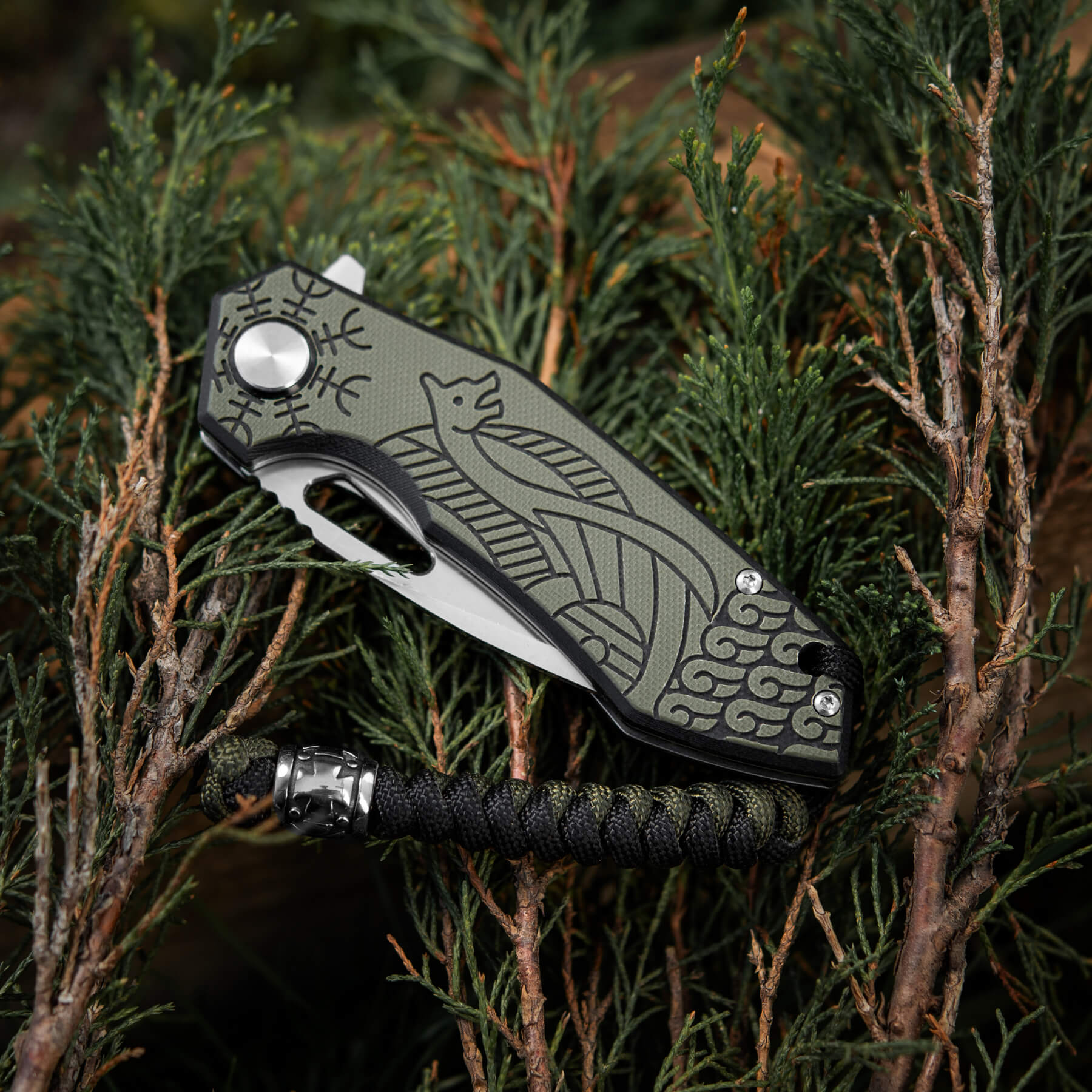 M-Tac нож складной Type 12 Scandinavian Black/Olive — 24