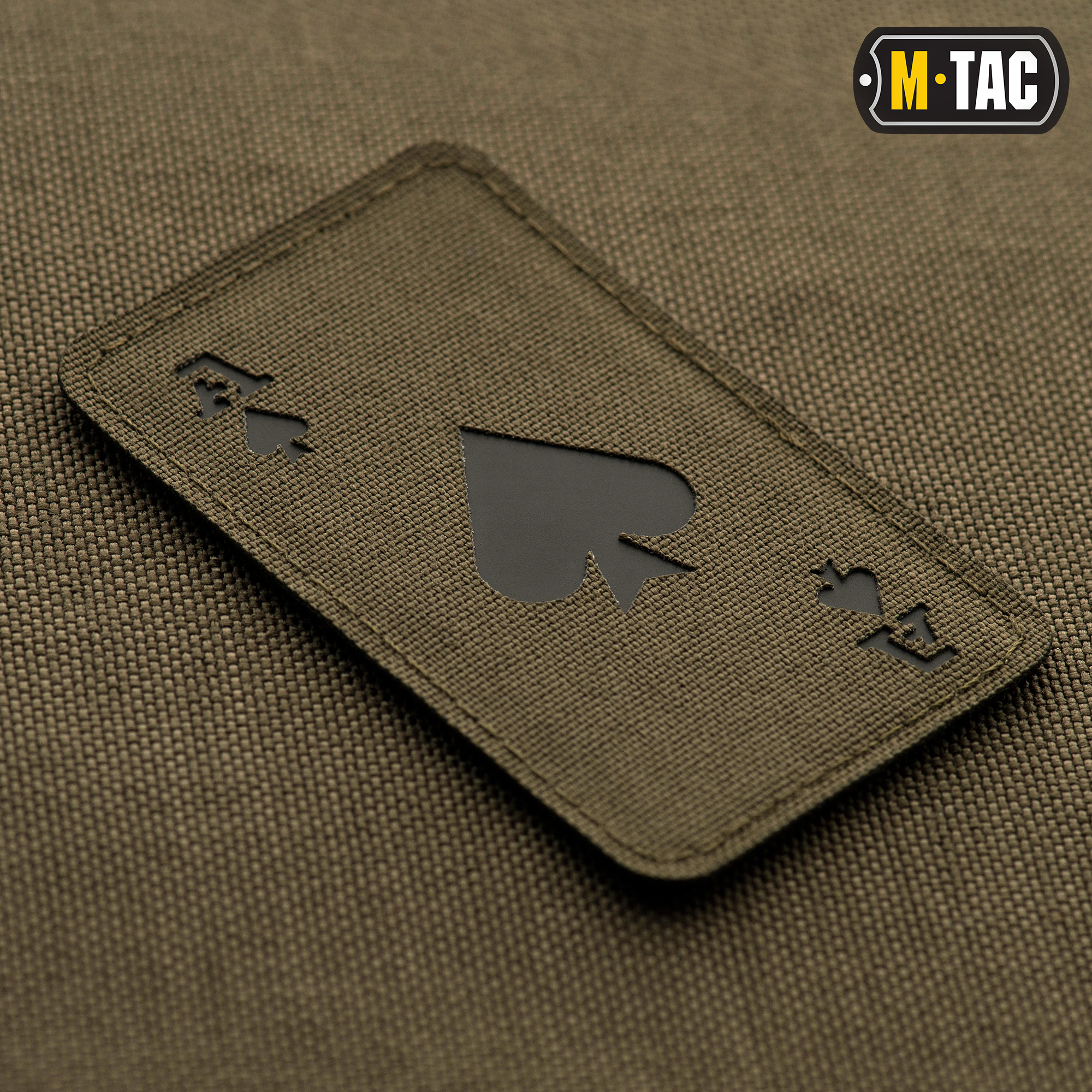 M-Tac нашивка Ace of Spades Laser Cut Ranger Green/Black — 3