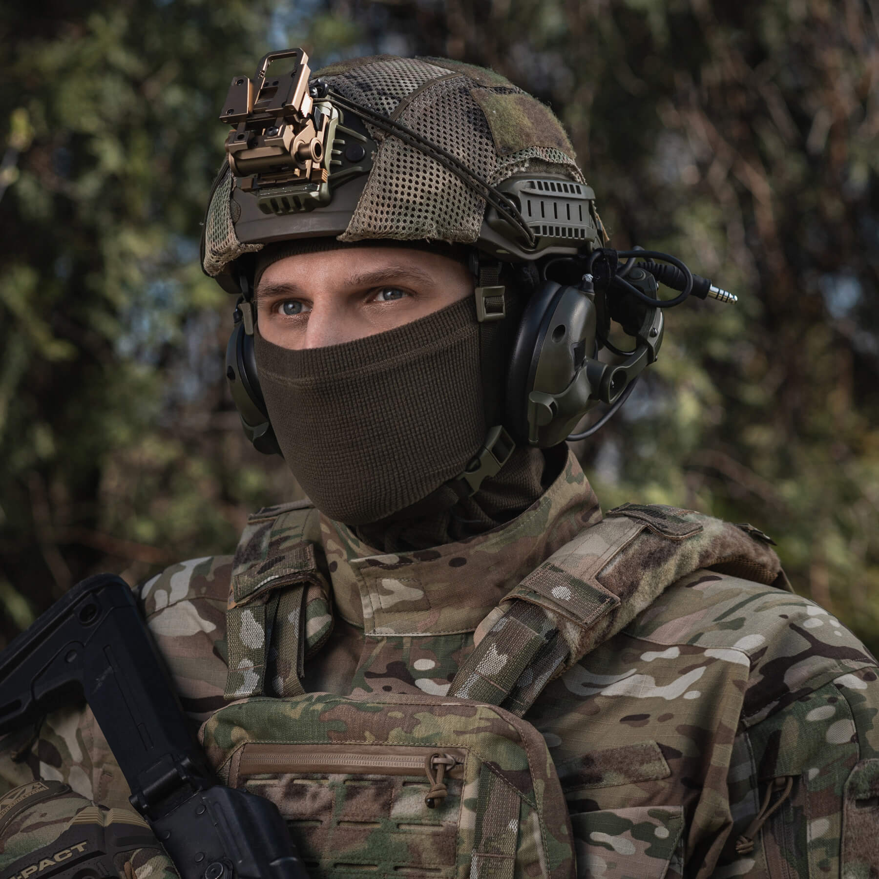 M-Tac балаклава-ниндзя Basic микрофлис рип-стоп Dark Olive — 9