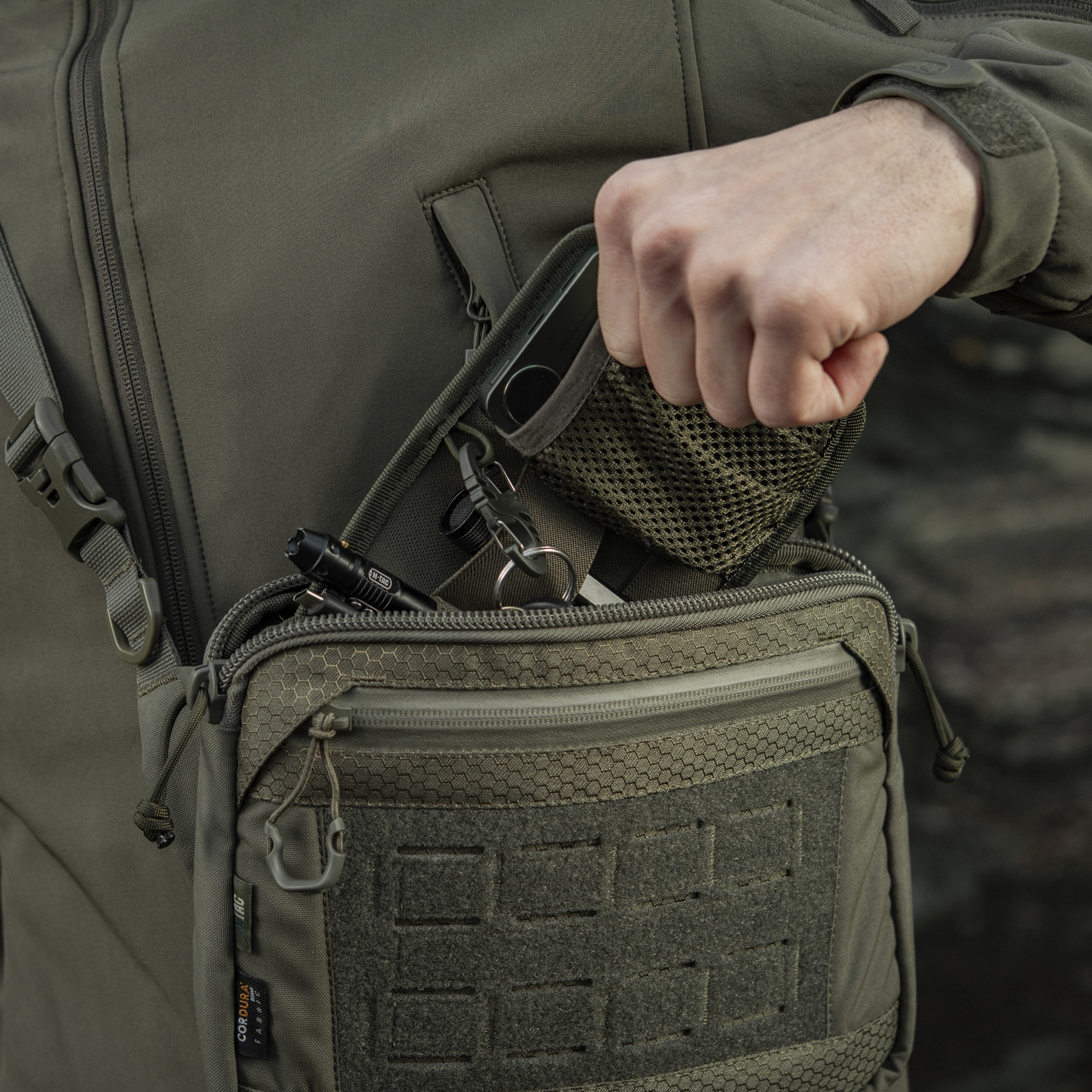 M-Tac сумка Admin Bag Elite с липучкой Ranger Green — 24