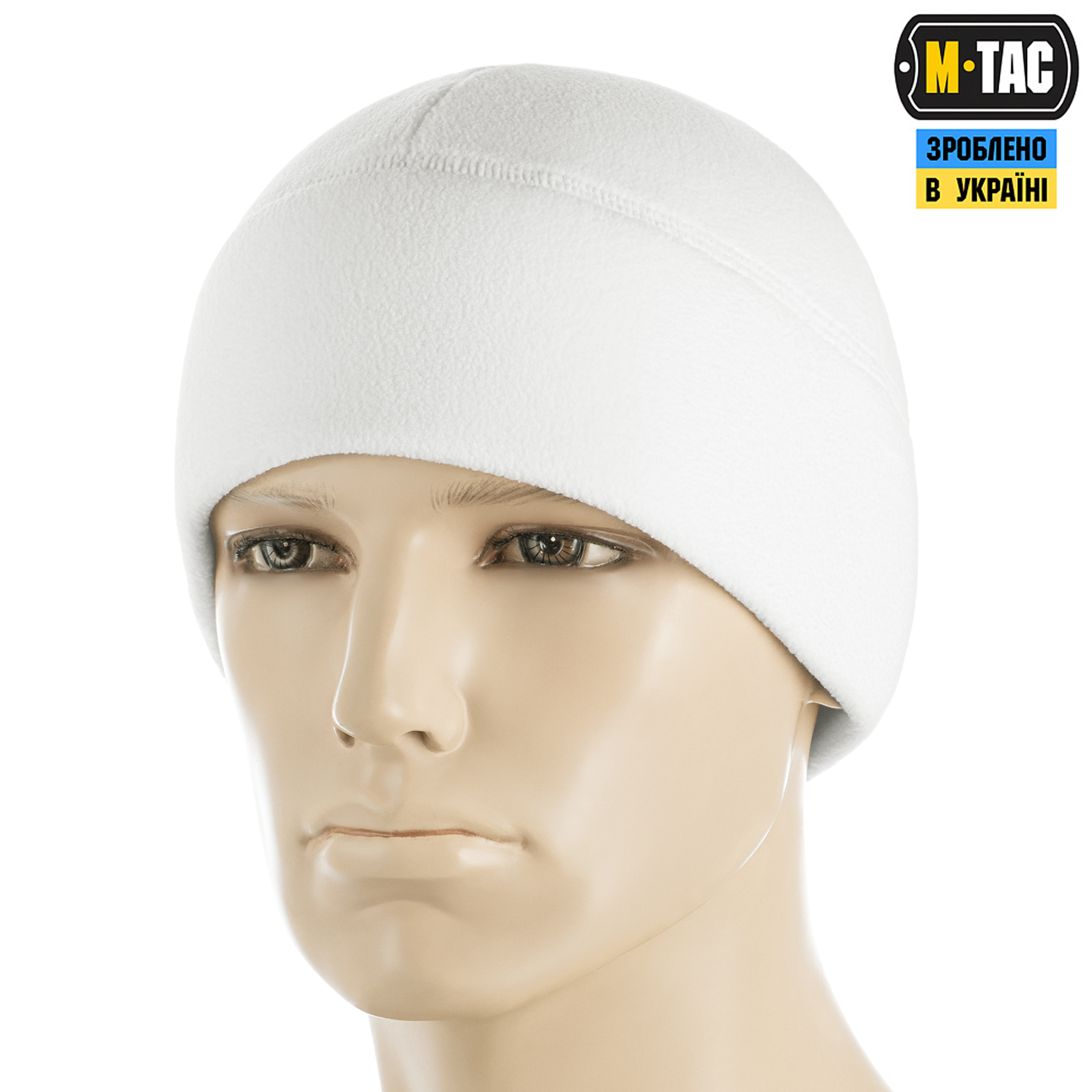 M-Tac шапка Watch Cap Elite флис (320г/м2) White — 2