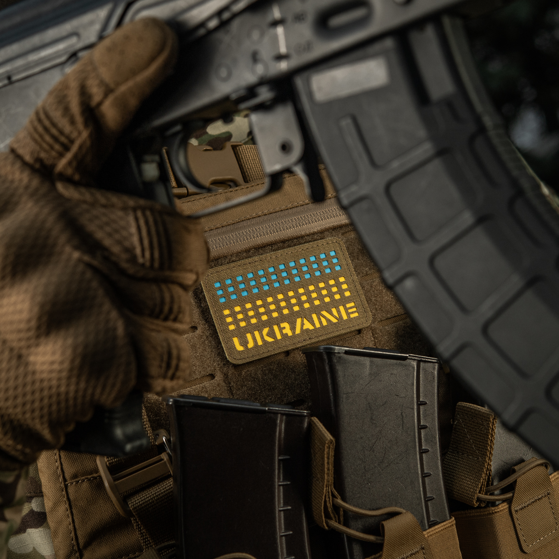 M-Tac нашивка Ukraine Laser Cut Coyote/Yellow/Blue/GID — 10