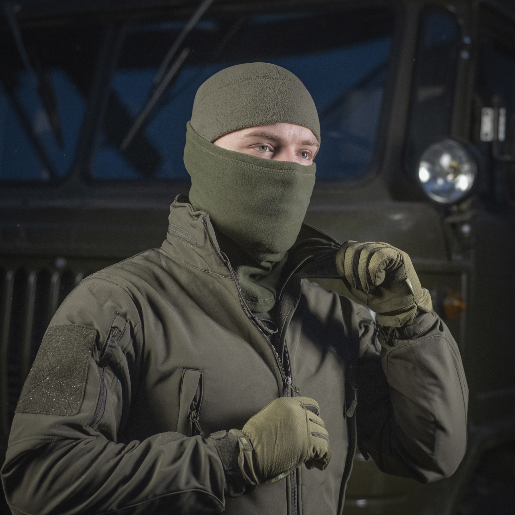 M-Tac шарф-труба анатомический Polartec Army Olive — 10