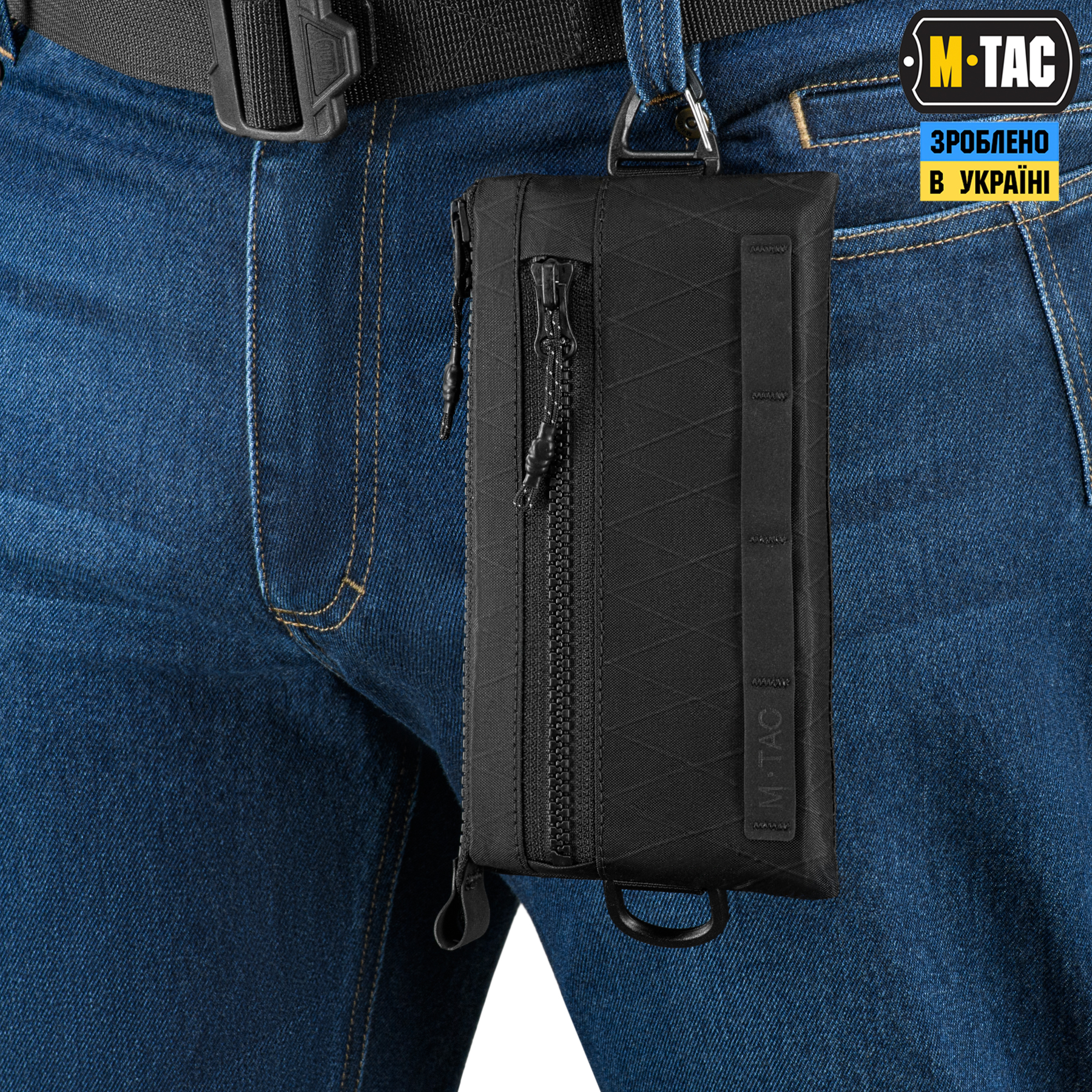 M-Tac кошелек горизонтальный с карабином X-Pac Elite Black — 14