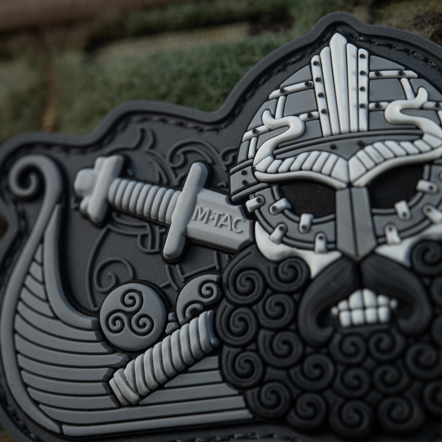 M-Tac нашивка Viking’s Drakkar Black/Grey — 7
