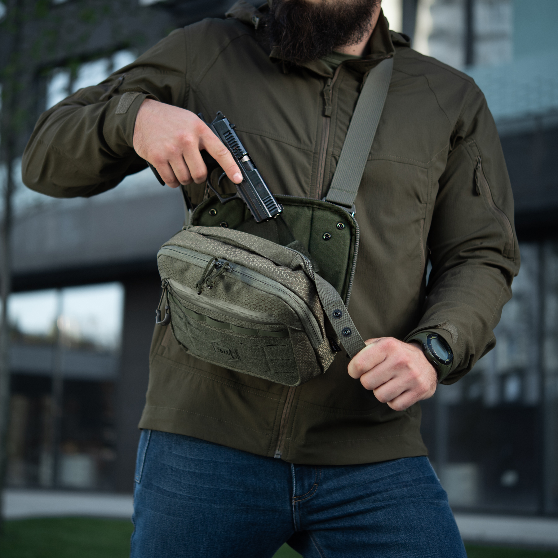 M-Tac сумка EDC Bag Elite HEX Ranger Green — 27