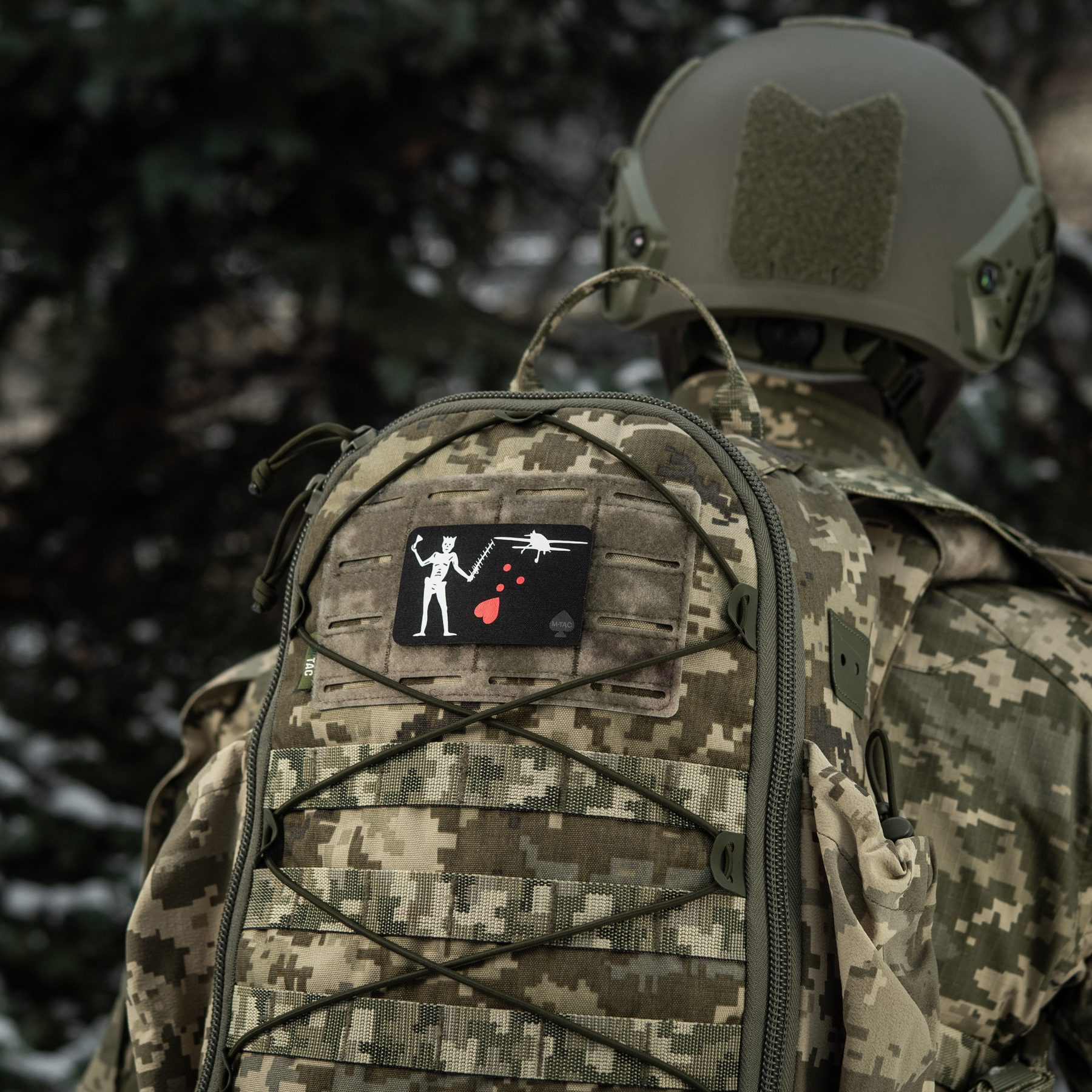M-Tac нашивка прапор Чорна Борода Бобер Black — 11