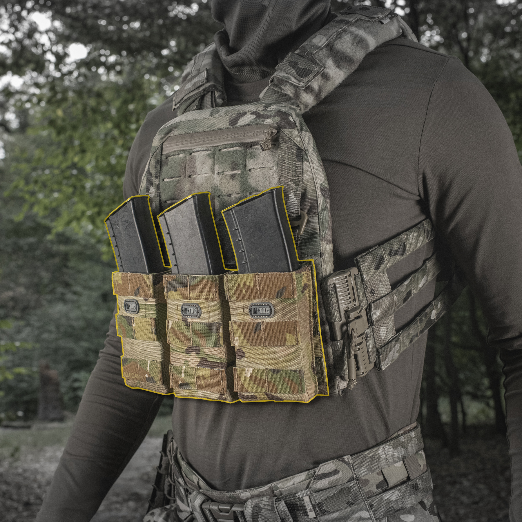 M-Tac передняя панель для плитоноски Cuirass QRS Multicam — 15
