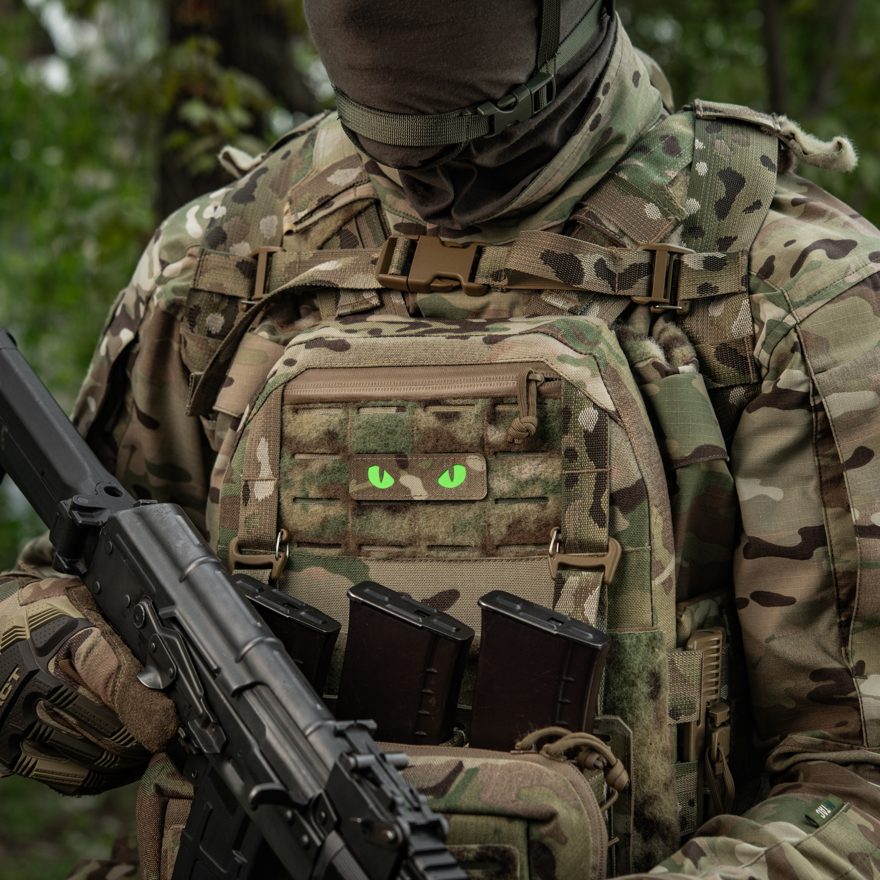 M-Tac нашивка Cat Eyes Laser Cut Multicam/Green/GID — 7