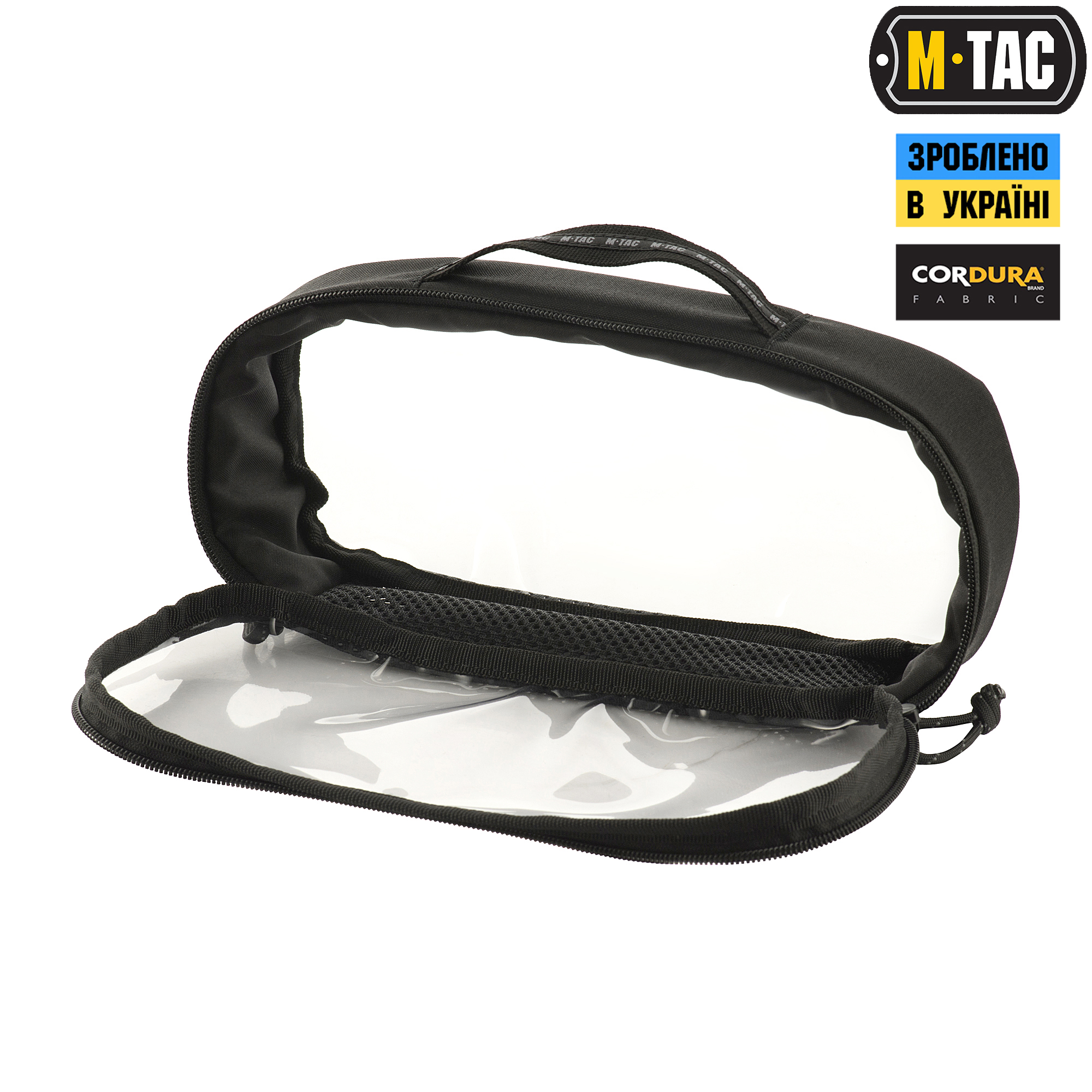 M-Tac органайзер утилитарный прозрачный Elite Medium (26х11 см) Black — 3