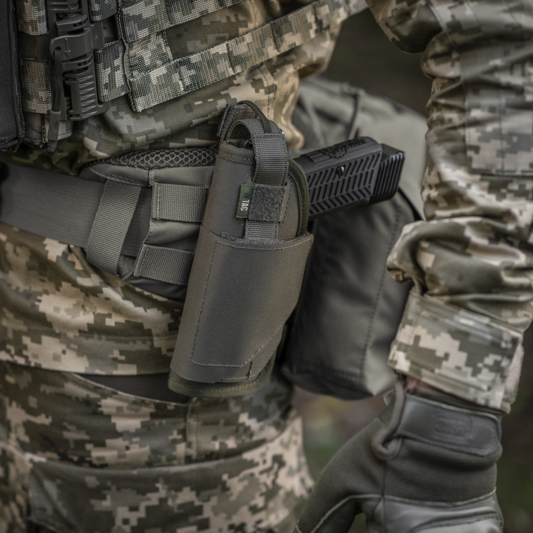 M-Tac кобура универсальная Elite Left Ranger Green — 9