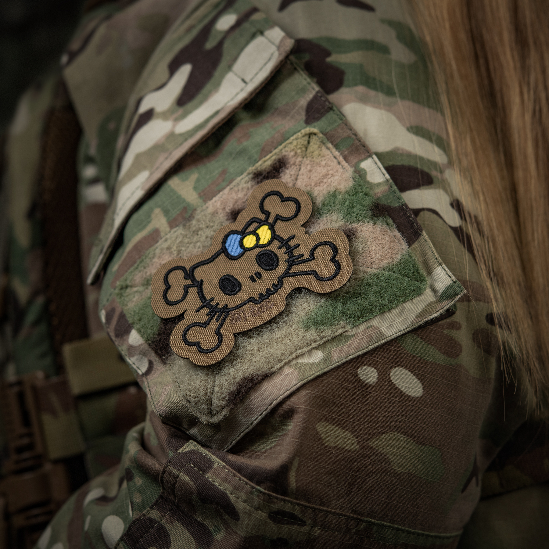 M-Tac нашивка KITTY контур (вышивка) Coyote — 9