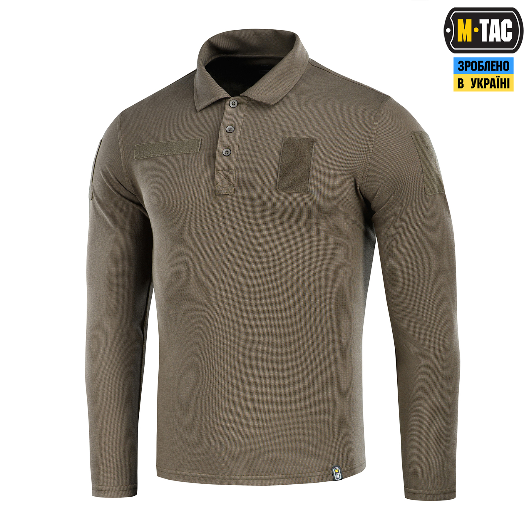 M-Tac поло тактическое длинный рукав 65/35 Dark Olive — 2
