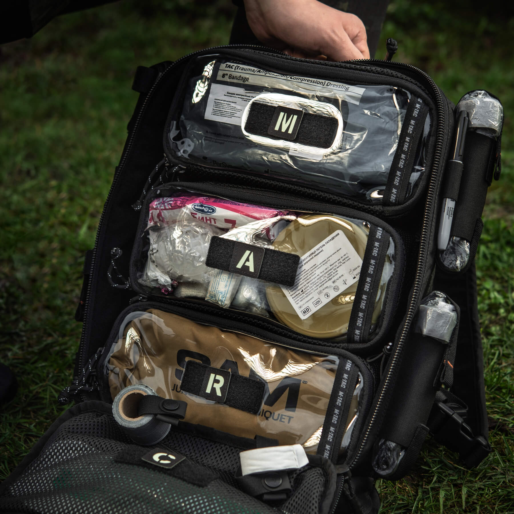 M-Tac нашивка MARCH Black/GID — 12
