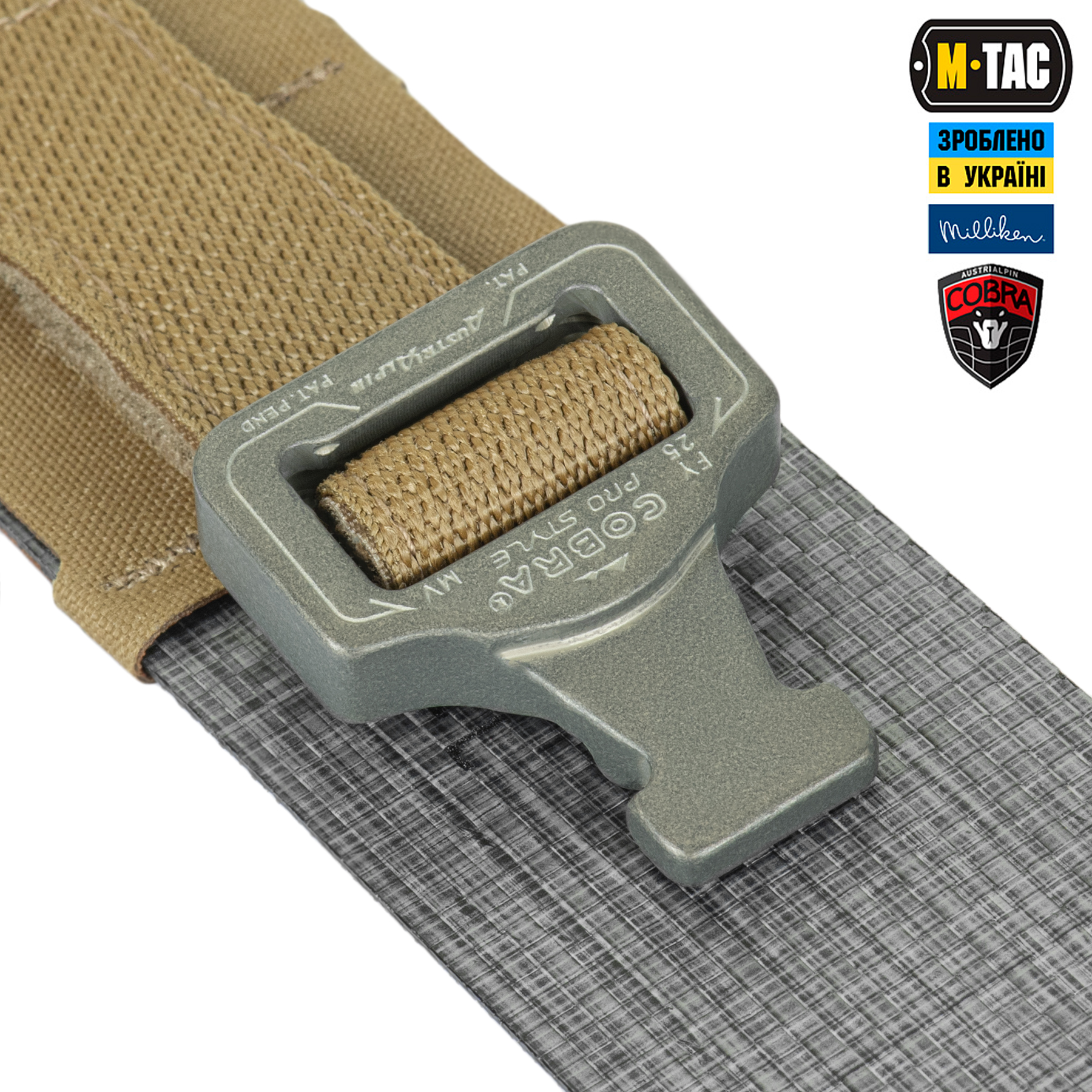 M-Tac ремень Tiger Belt Cobra Buckle Coyote — 5