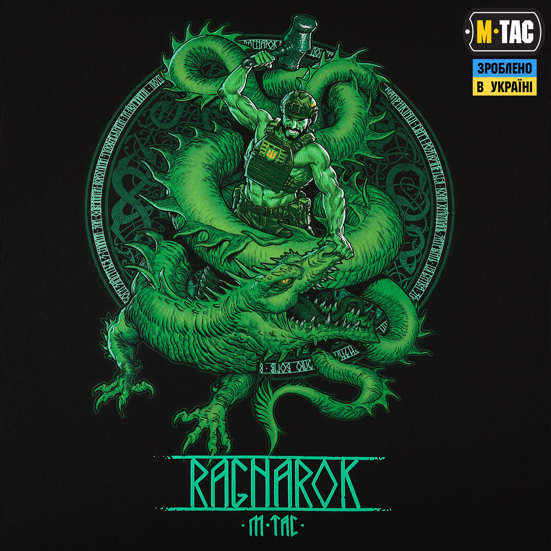 M-Tac футболка Ragnarok Night Vision Cotton Hard Black — 8