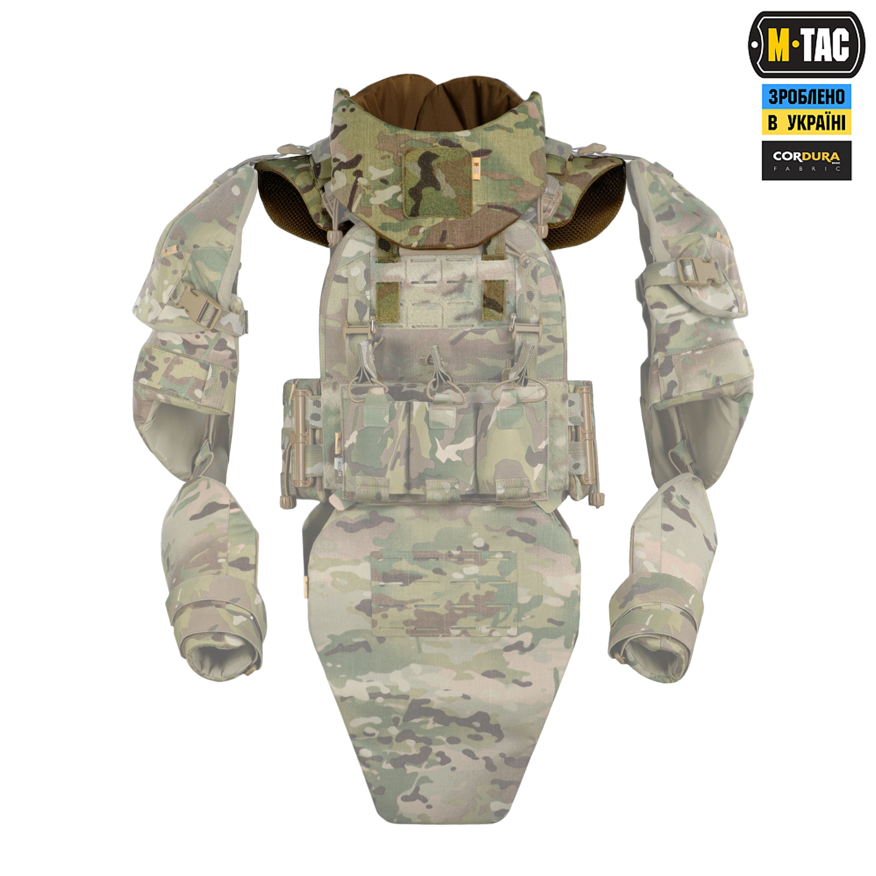 M-Tac Горжет с баллистическими пакетами 1 класс (FMS) для Cuirass QRS Multicam — 18