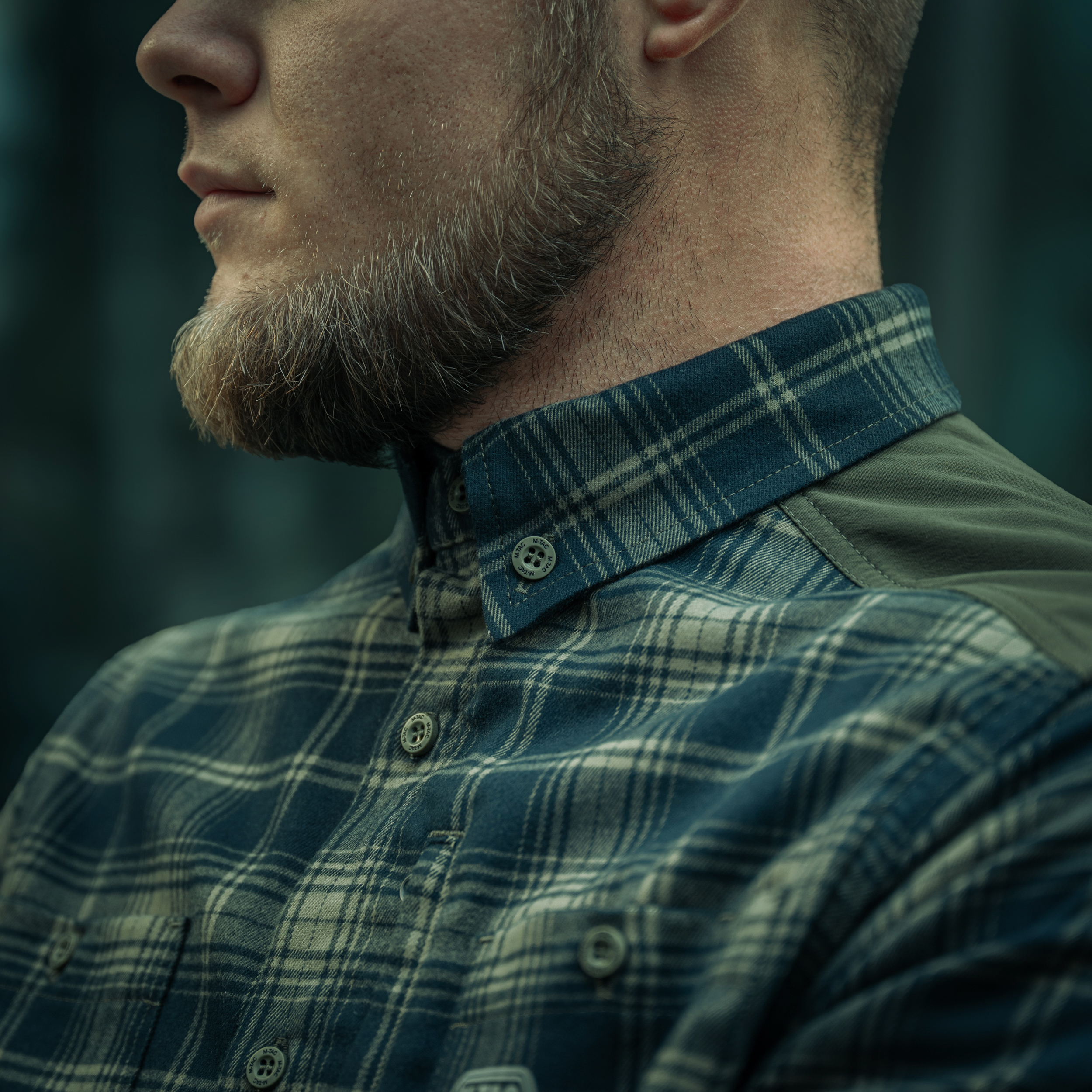 M-Tac рубашка Redneck Shirt Olive/Navy Blue — 15