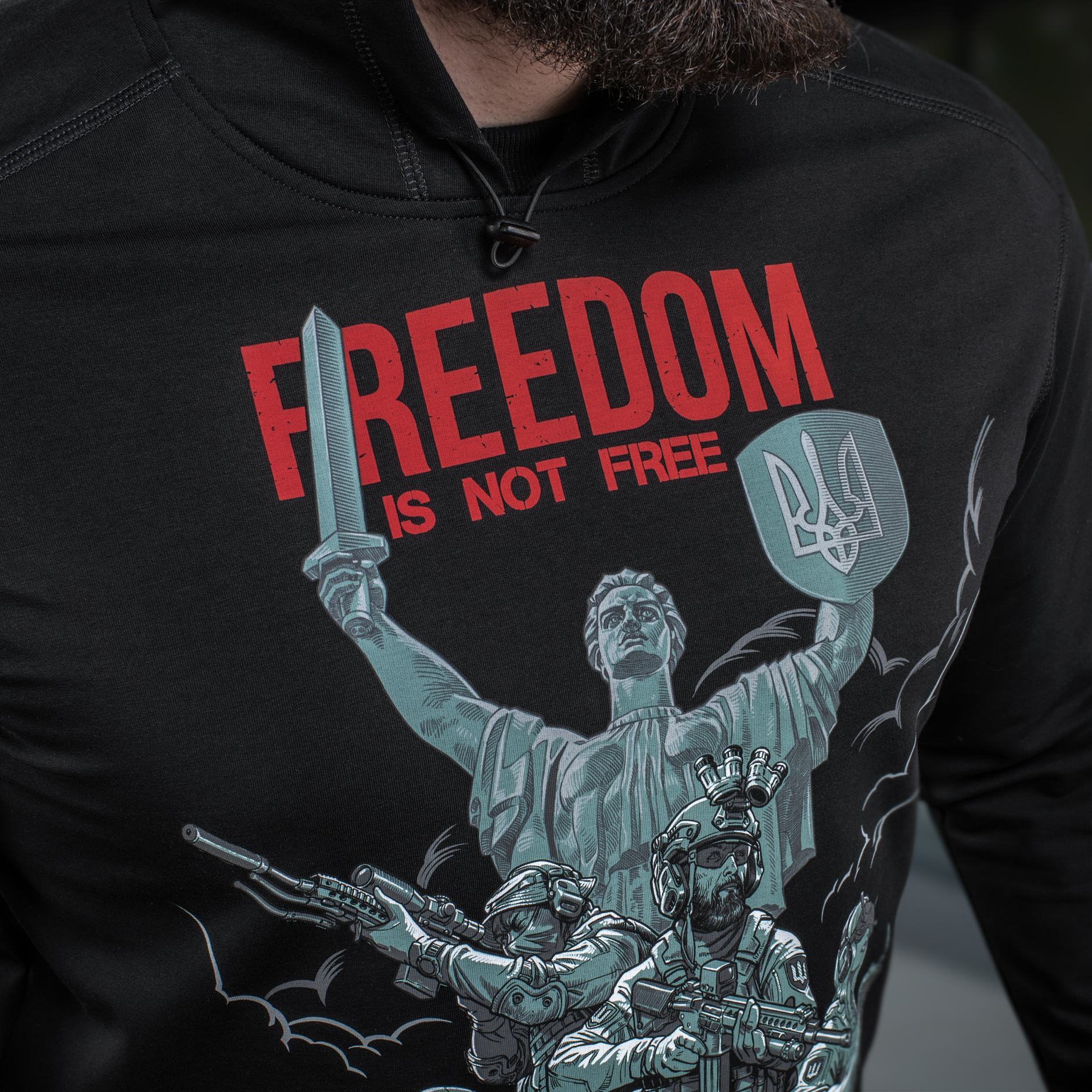 M-Tac кофта Hoodie Freedom Black — 21