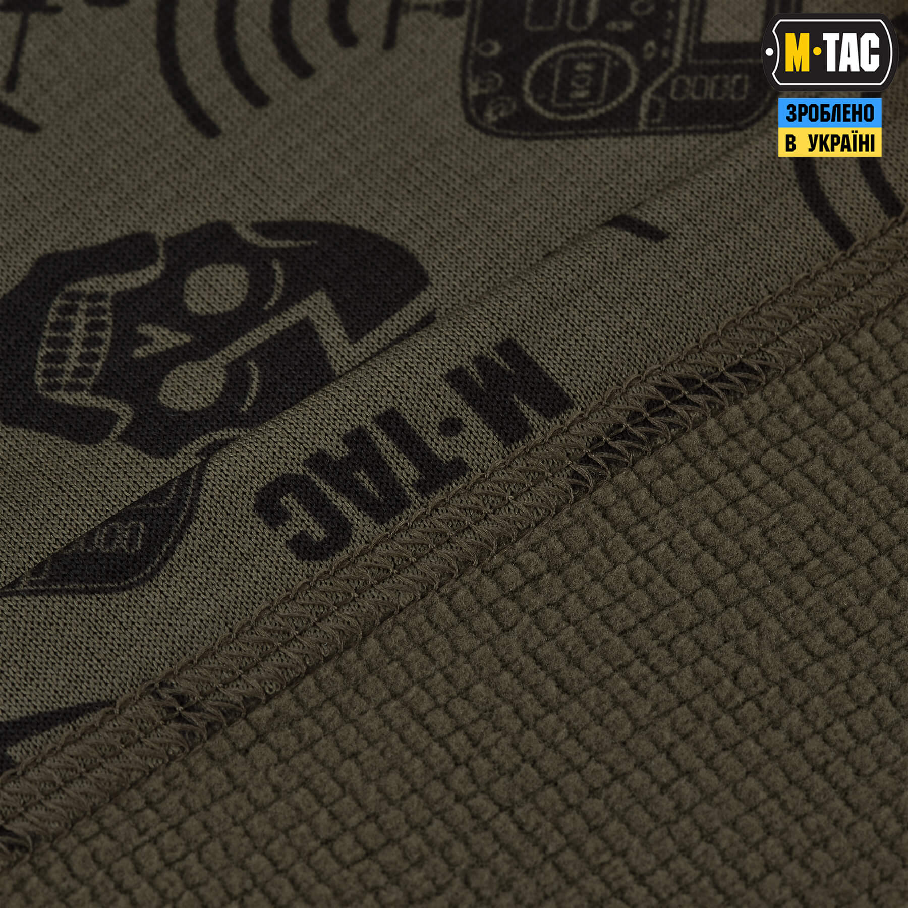 M-Tac шарф-труба микрофлис Drone Pattern Dark Olive — 8