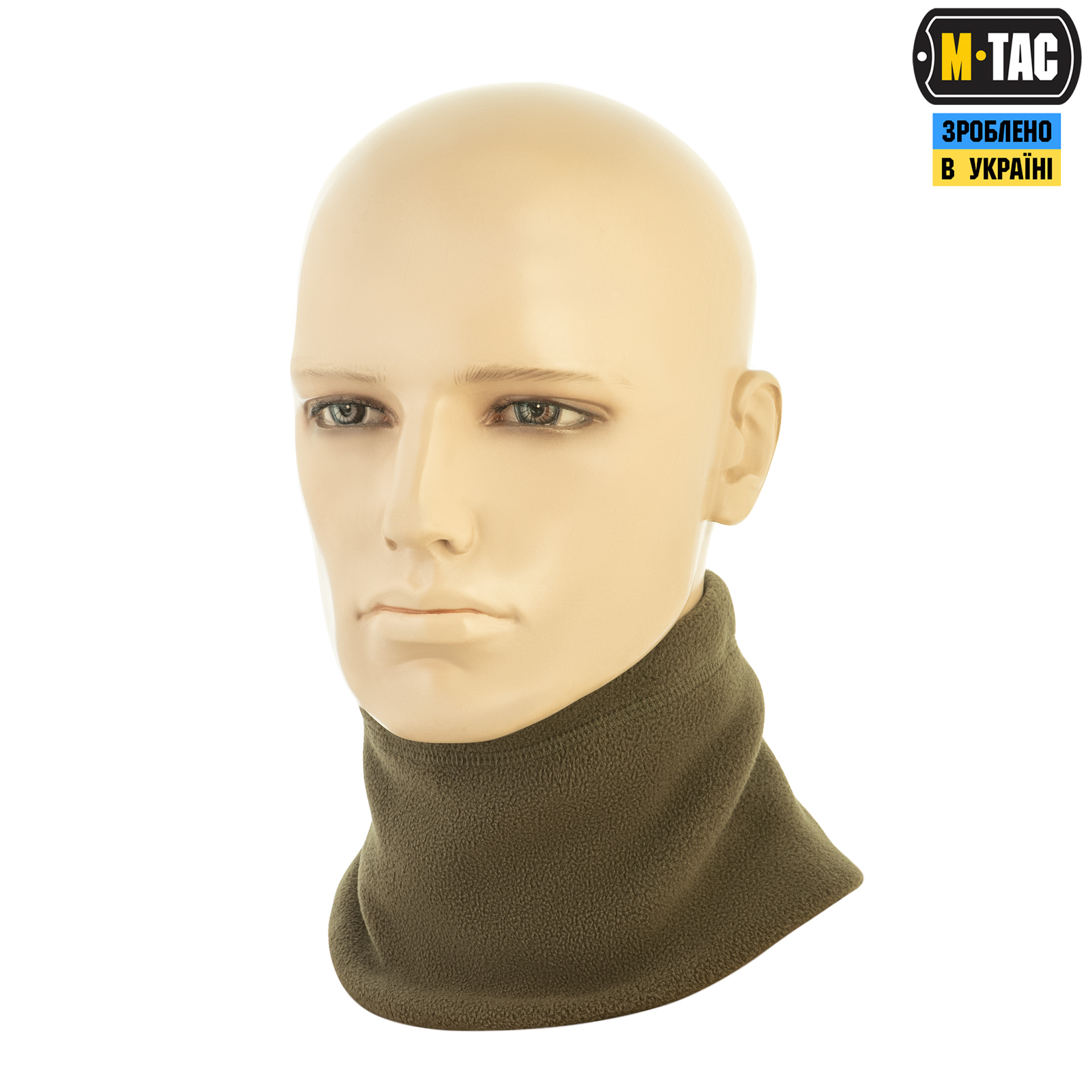 M-Tac шарф-труба Elite короткий с затяжкой флис (320г/м2) Dark Olive — 3