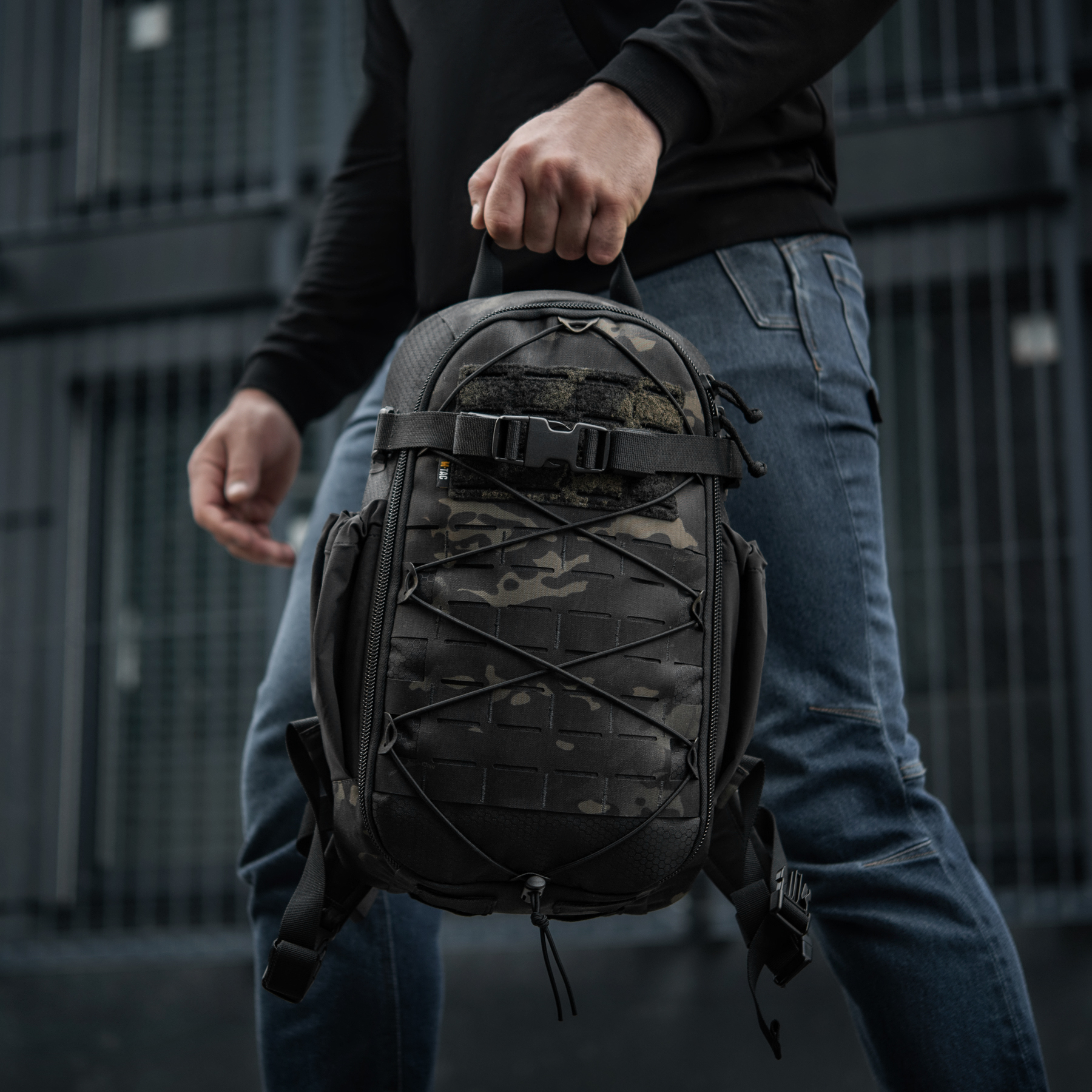 M-Tac рюкзак Sturm с эргономичными лямками Elite Multicam Black — 40