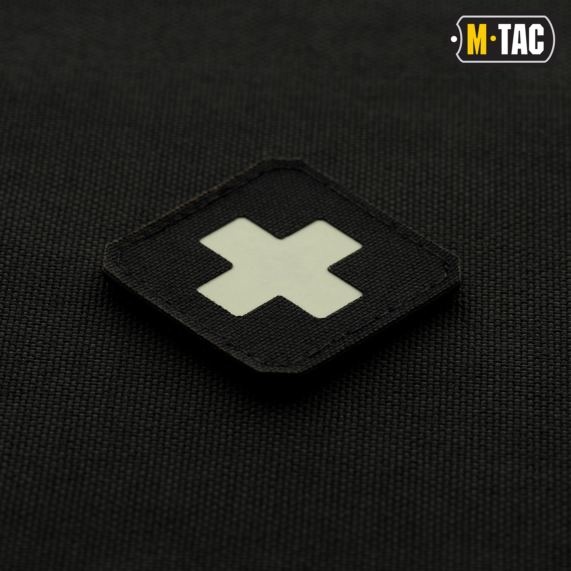M-Tac нашивка Medic Cross Laser Cut Black/GID — 4