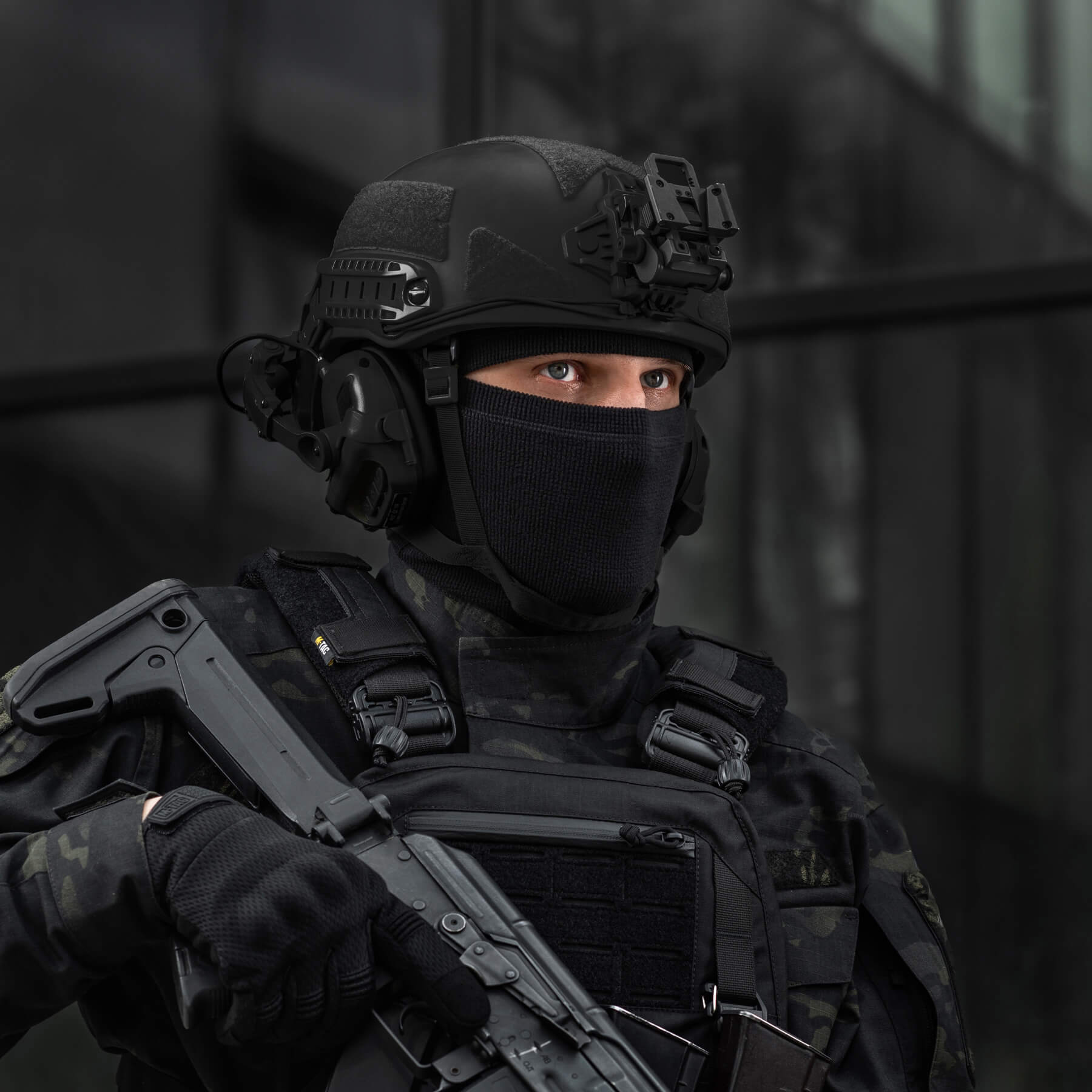 M-Tac балаклава-ниндзя Basic микрофлис рип-стоп Black — 14