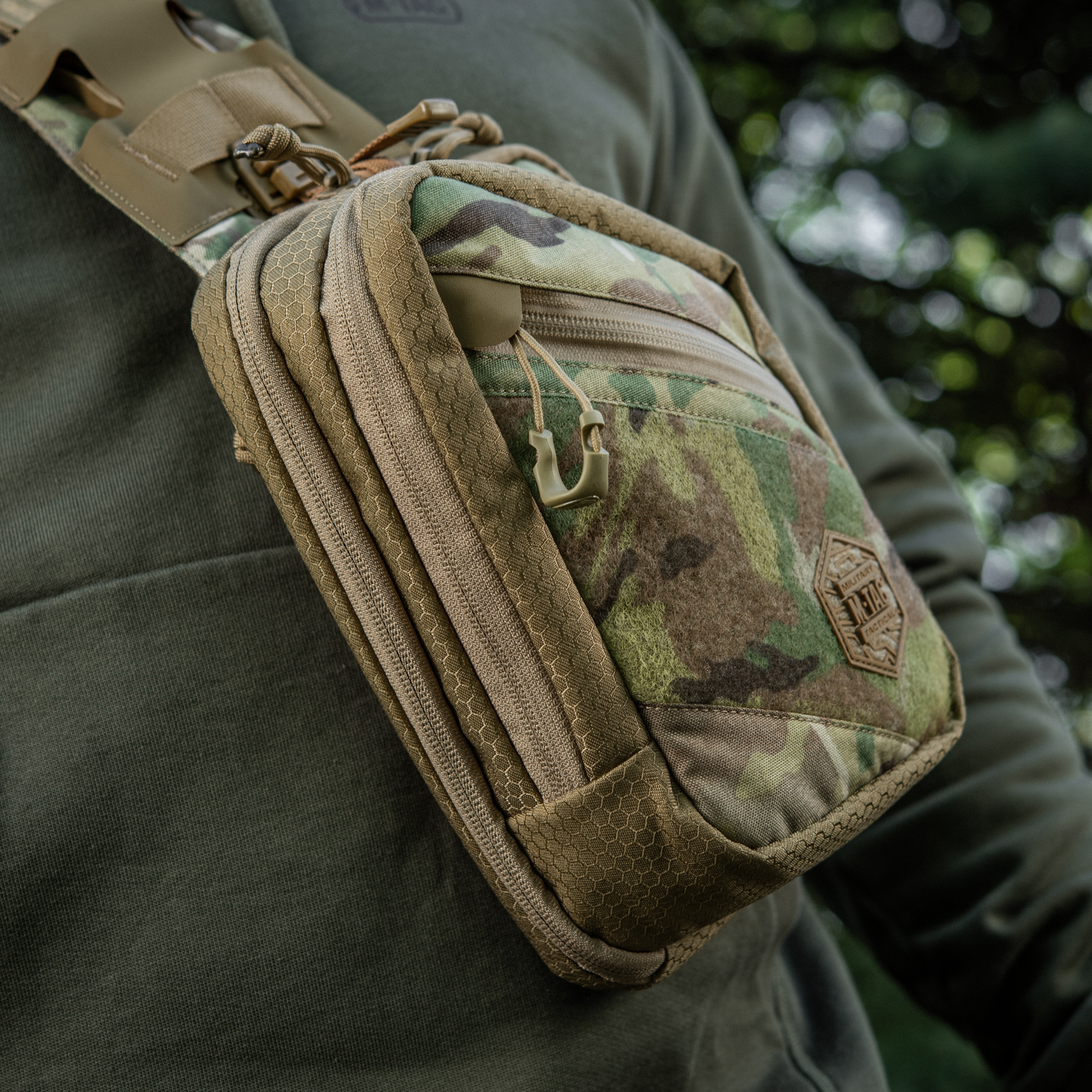 M-Tac сумка Sling Pistol Bag Elite Hex с липучкой Multicam/Coyote — 12