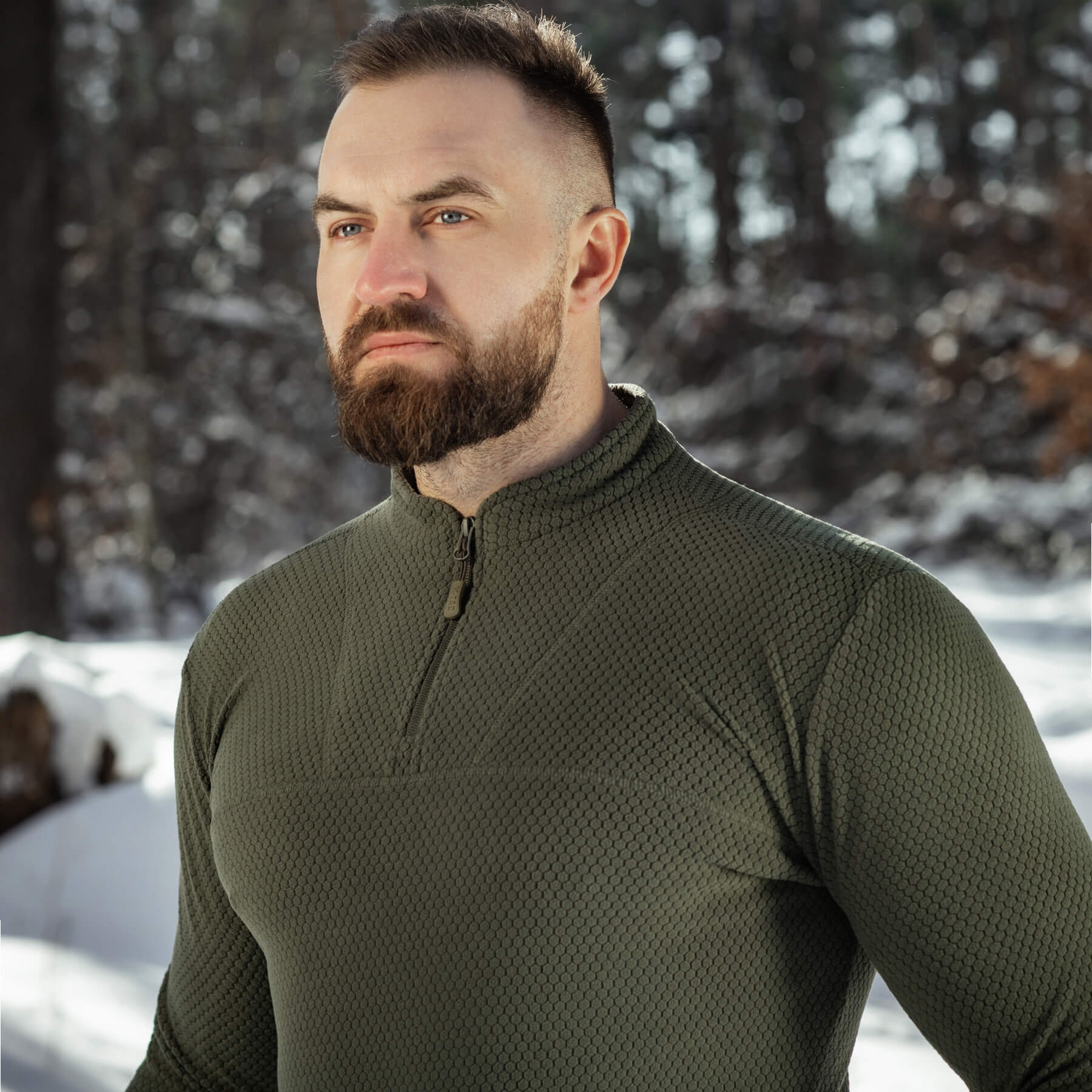 M-Tac терморубашка флис Delta Level 2 Hex Army Olive — 17