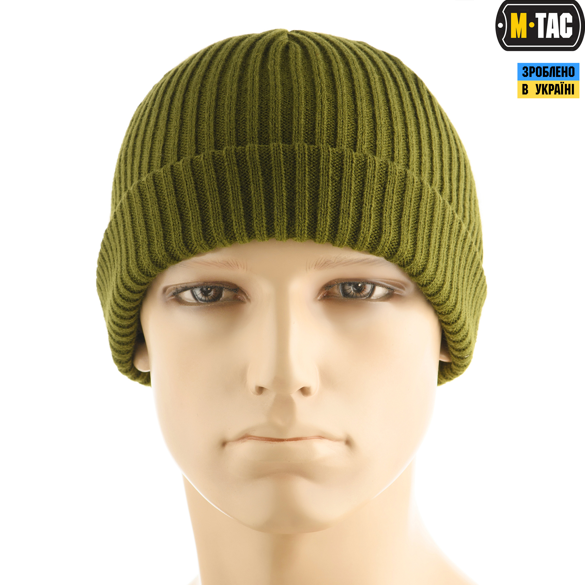 M-Tac шапка вязаная 100% акрил Olive — 3