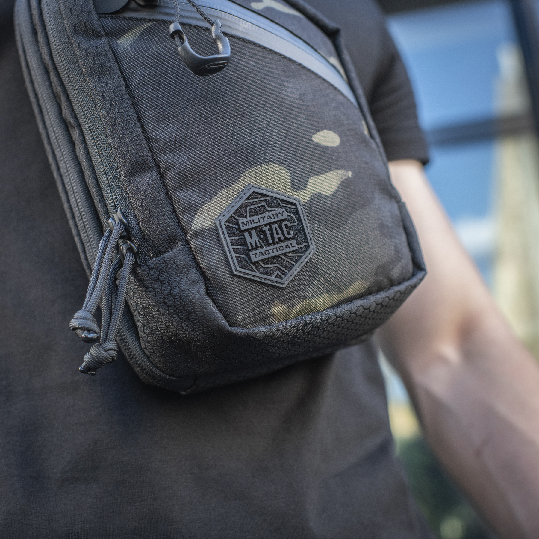M-Tac сумка Sling Pistol Bag Elite Hex Multicam Black/Black — 8
