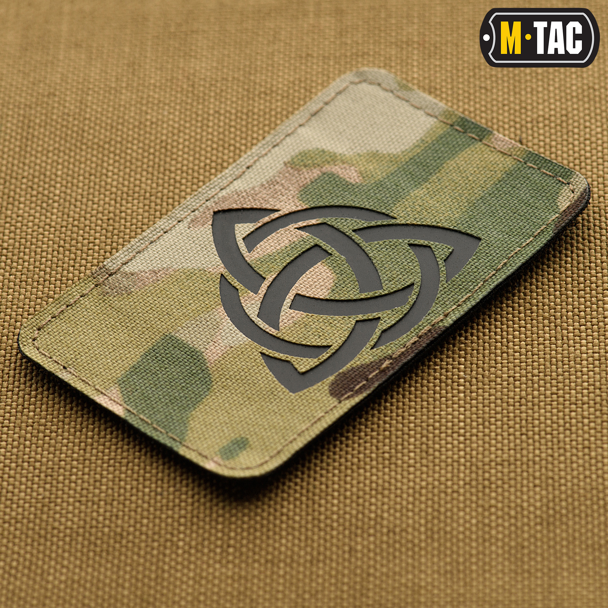 M-Tac нашивка Трикветр Laser Cut Multicam/Black — 3